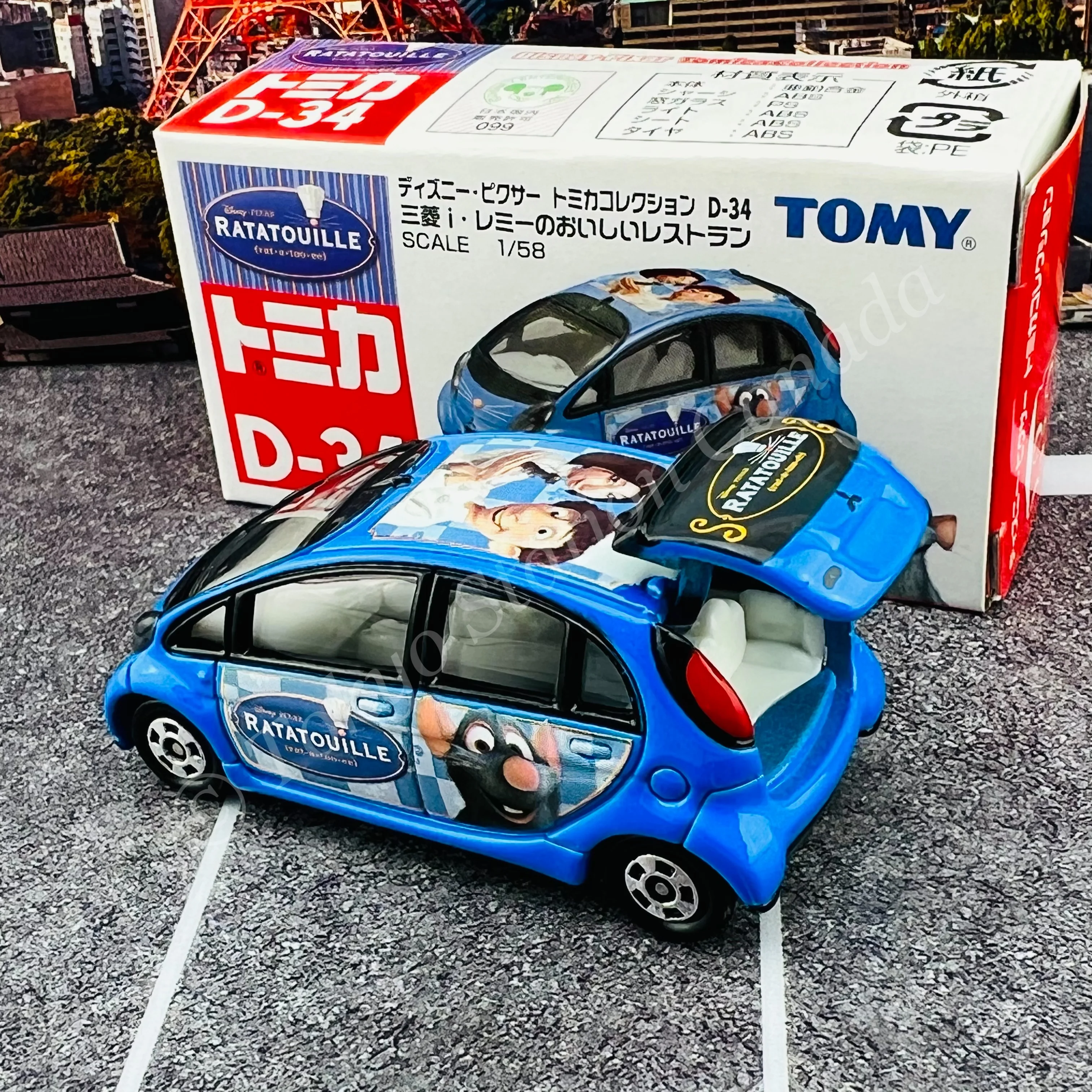 TOMICA Disney Mitsubishi i Ratatouille D-34 - Image 2