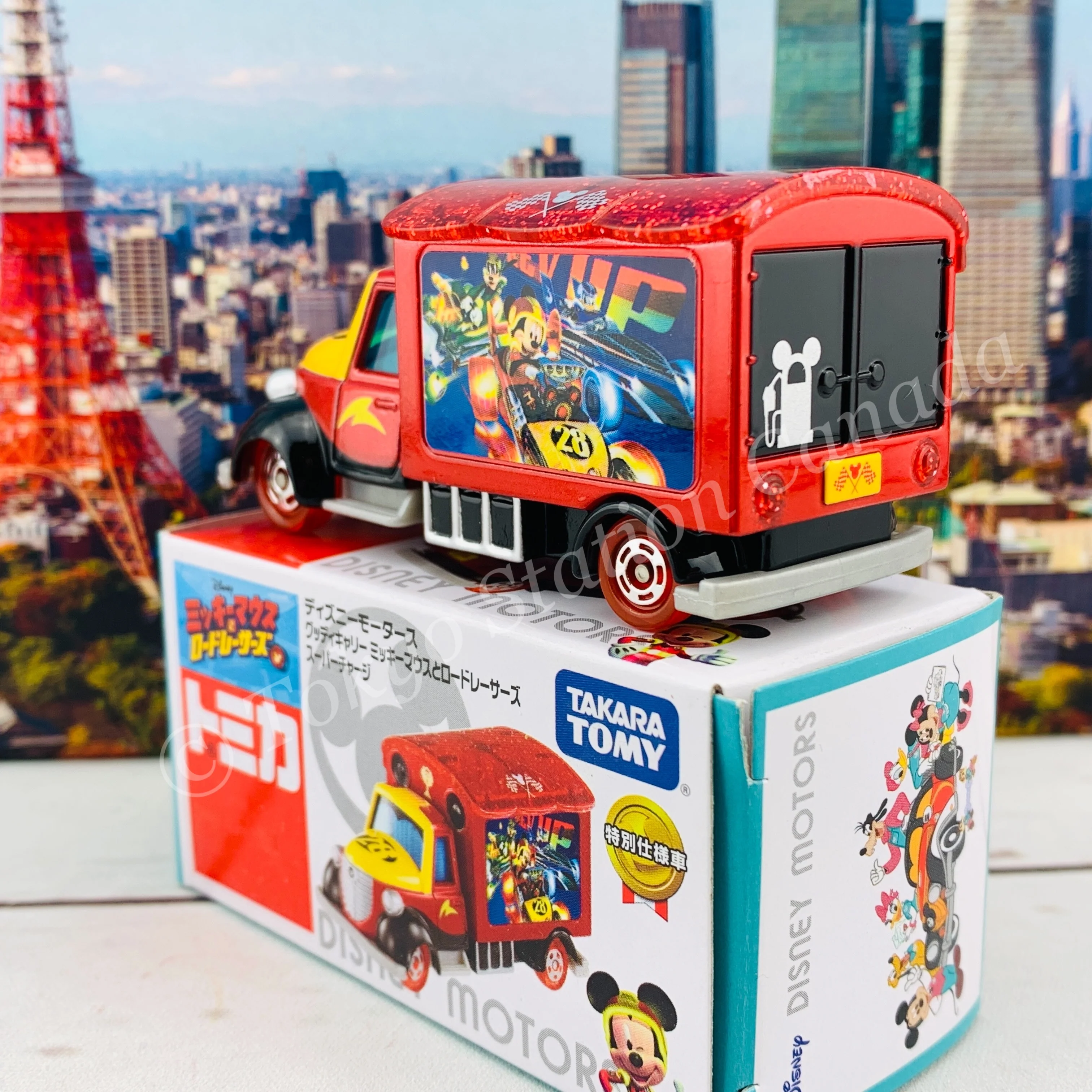 TOMICA Disney Motors Goody Carry Mickey and the Roadster Racer Supercharge 4904810128120 - Image 3