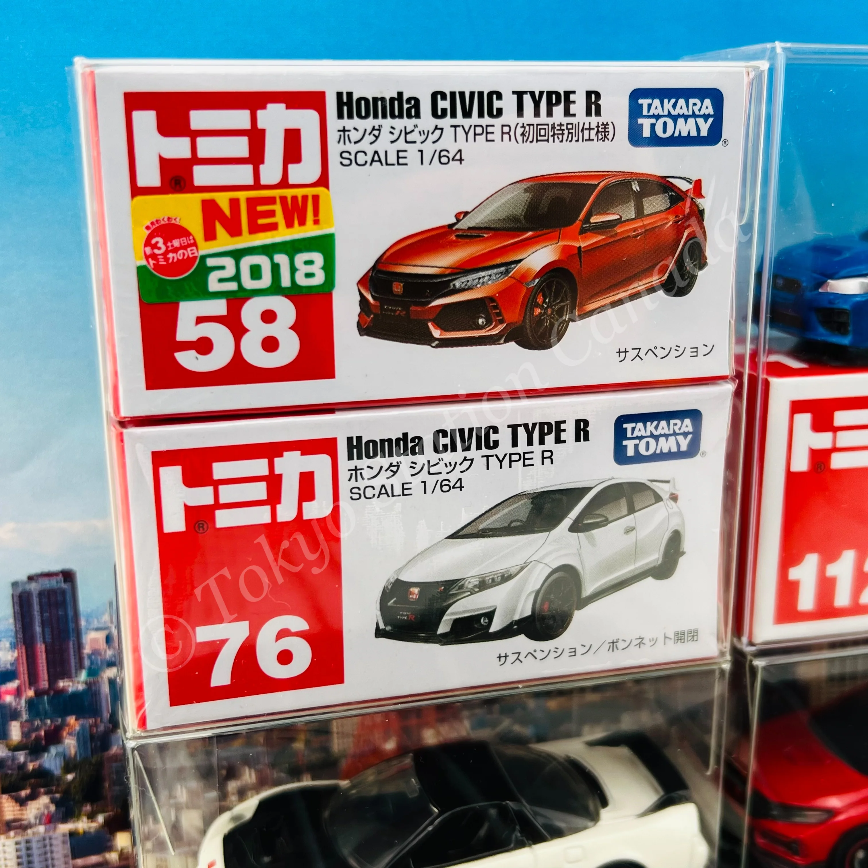 TOMICA DOUBLE Protector Case (82mm x 80mm x 30mm) Pack of 10 (TS005-10) - Image 3