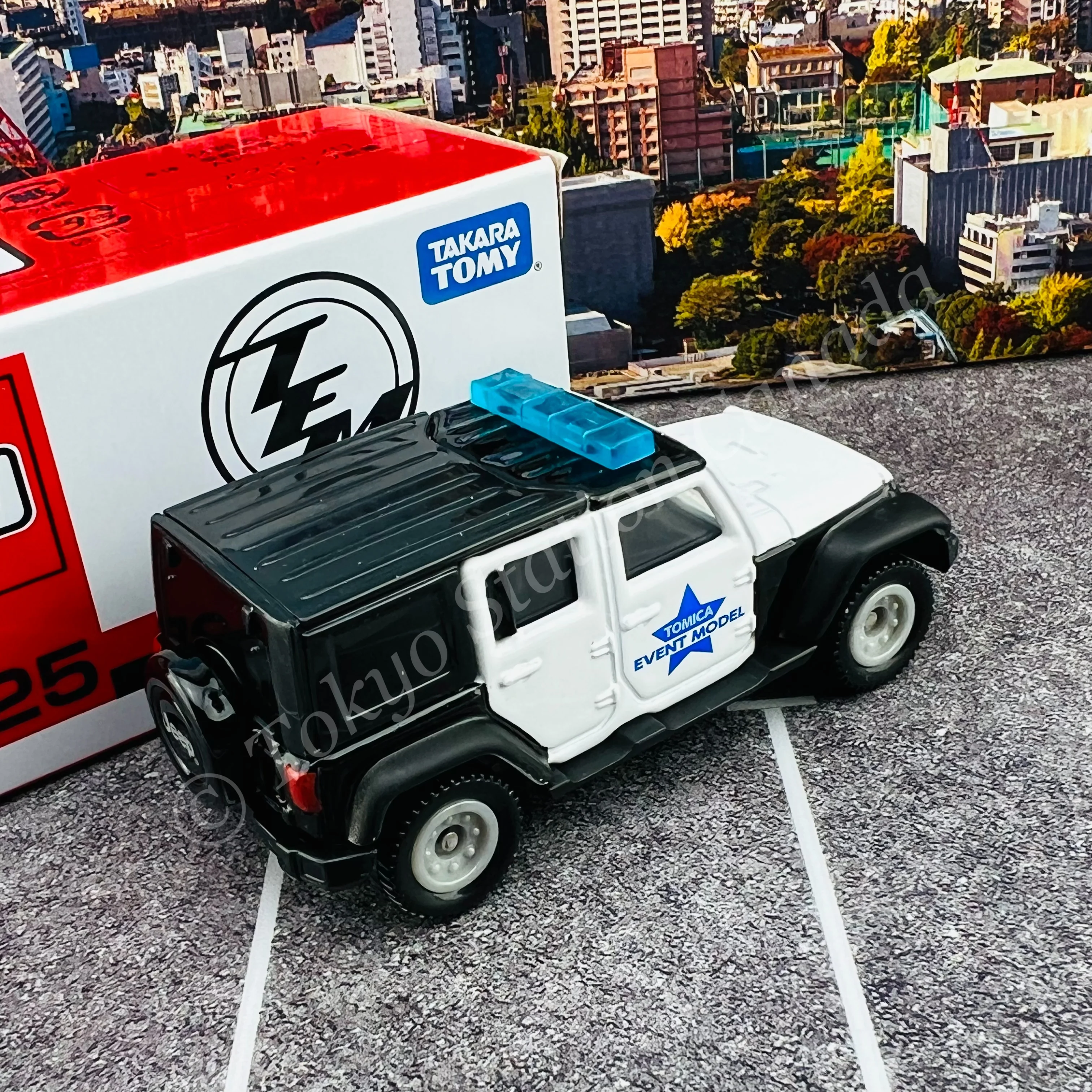 TOMICA EVENT MODEL NO.25 Jeep Wrangler Patrol Car Specification - Image 2