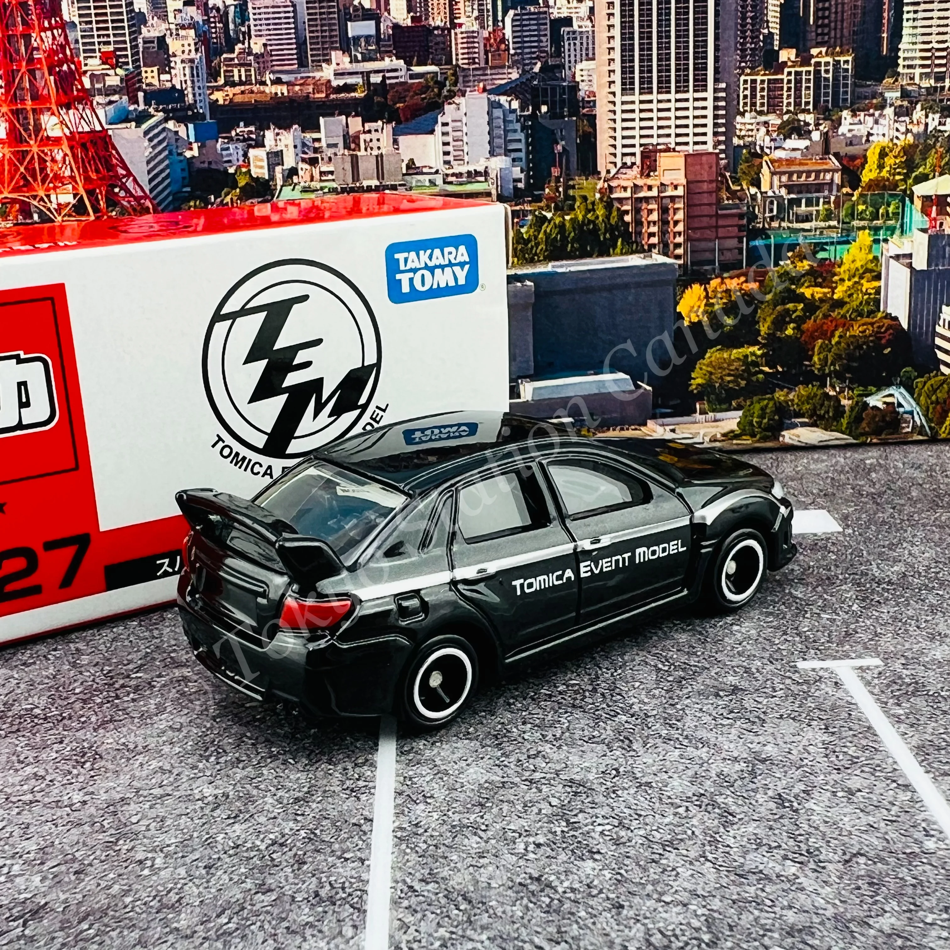 TOMICA EVENT MODEL NO.27 Subaru Impreza WRX STI 4 DOOR Black - Image 2