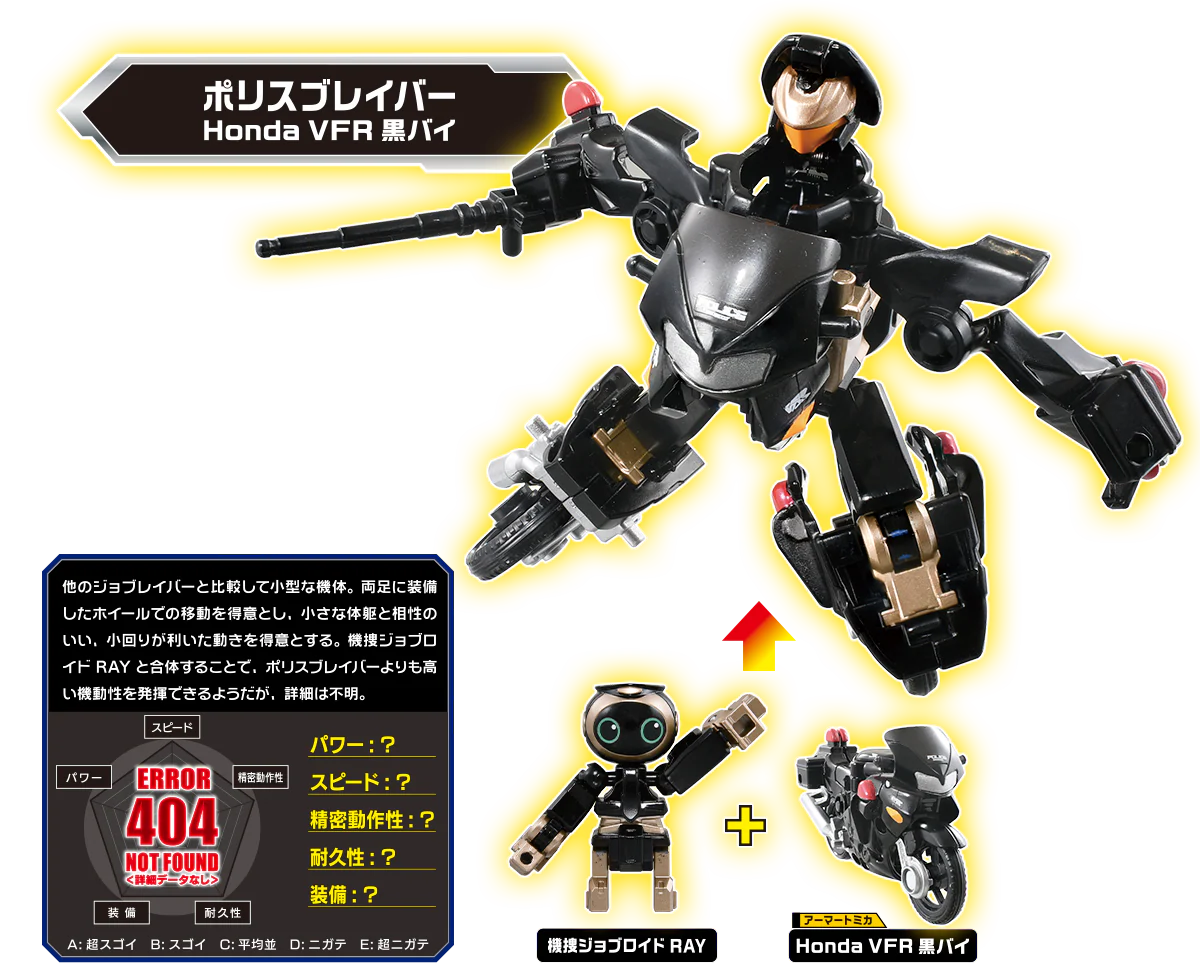 Tomica JOBRAVER Police Braver ZERO Perfect Set 4904810206934 - Image 5