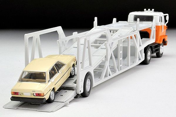 Tomica Limited Vintage 1/64 Hino HE366 Tractor + Antico ASZ022 Car Transporter LV-N89d - Image 4