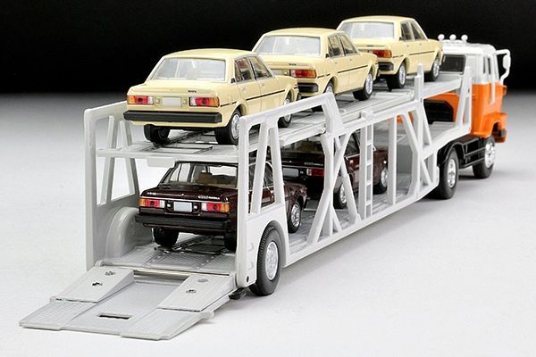 Tomica Limited Vintage 1/64 Hino HE366 Tractor + Antico ASZ022 Car Transporter LV-N89d - Image 5