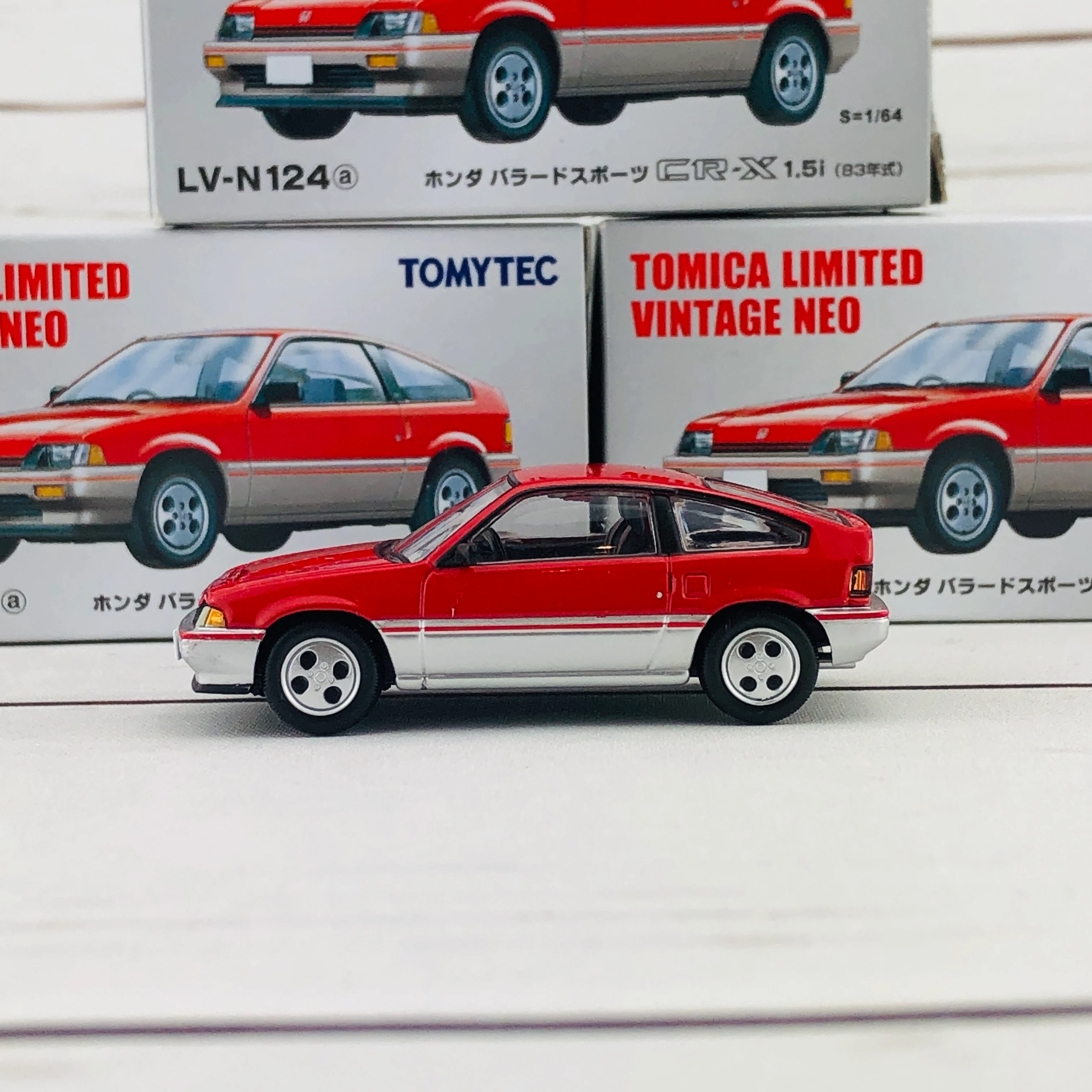 Tomica Limited Vintage Honda Ballade Sports CRX 1.5i RED LV-N124a - Image 2