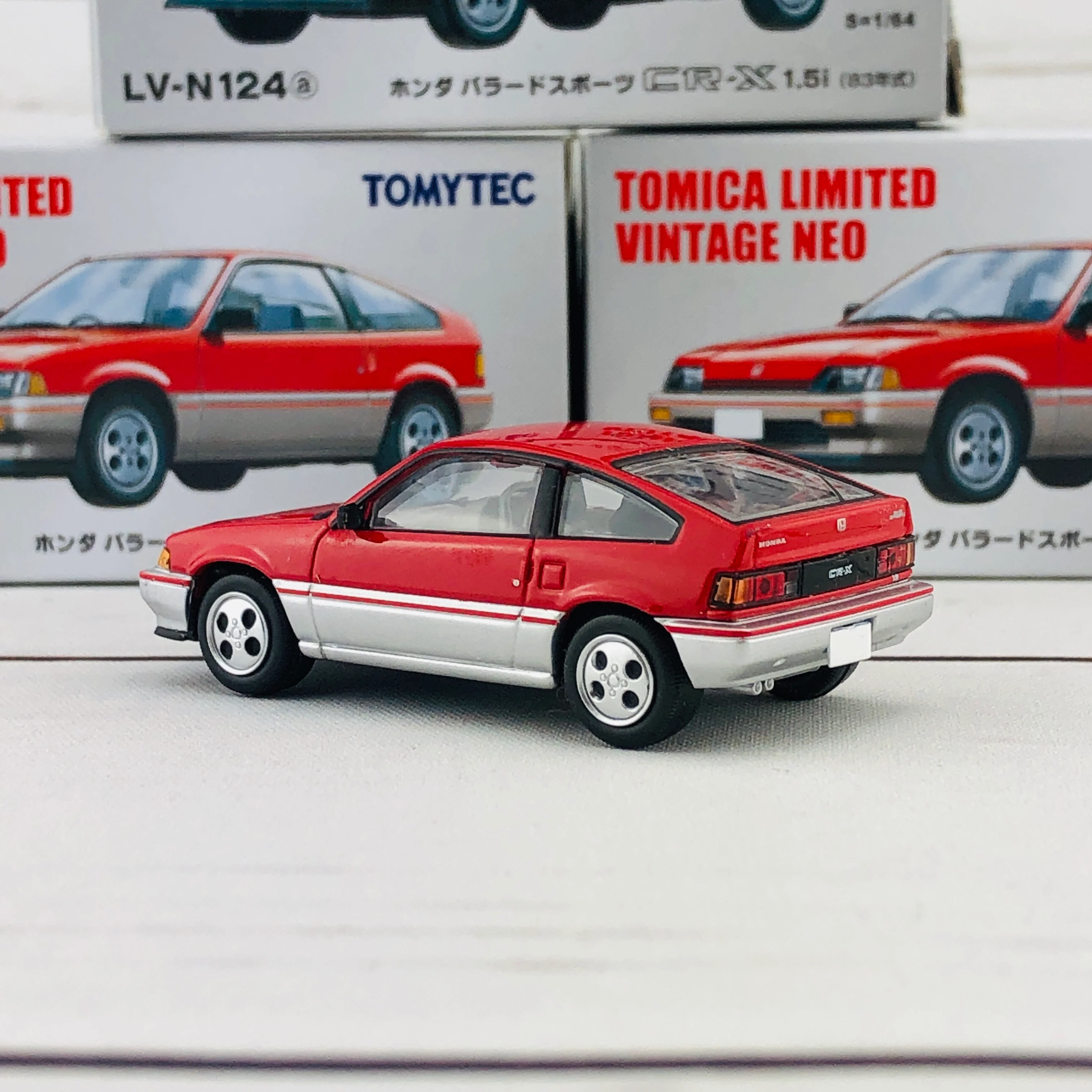 Tomica Limited Vintage Honda Ballade Sports CRX 1.5i RED LV-N124a - Image 4