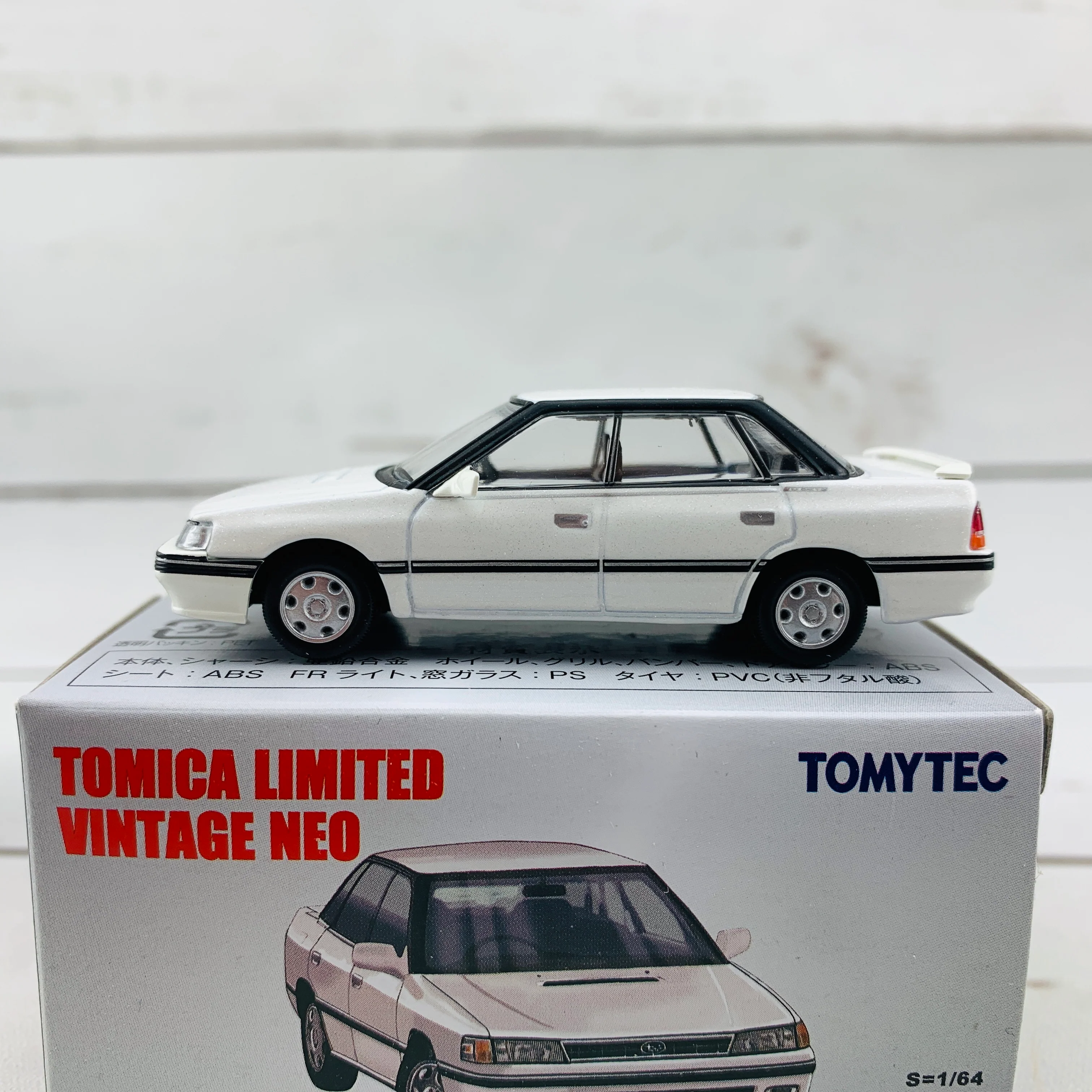 Tomica Limited Vintage Neo 1/64 Subaru Legacy GT WHITE LV-N132a - Image 2