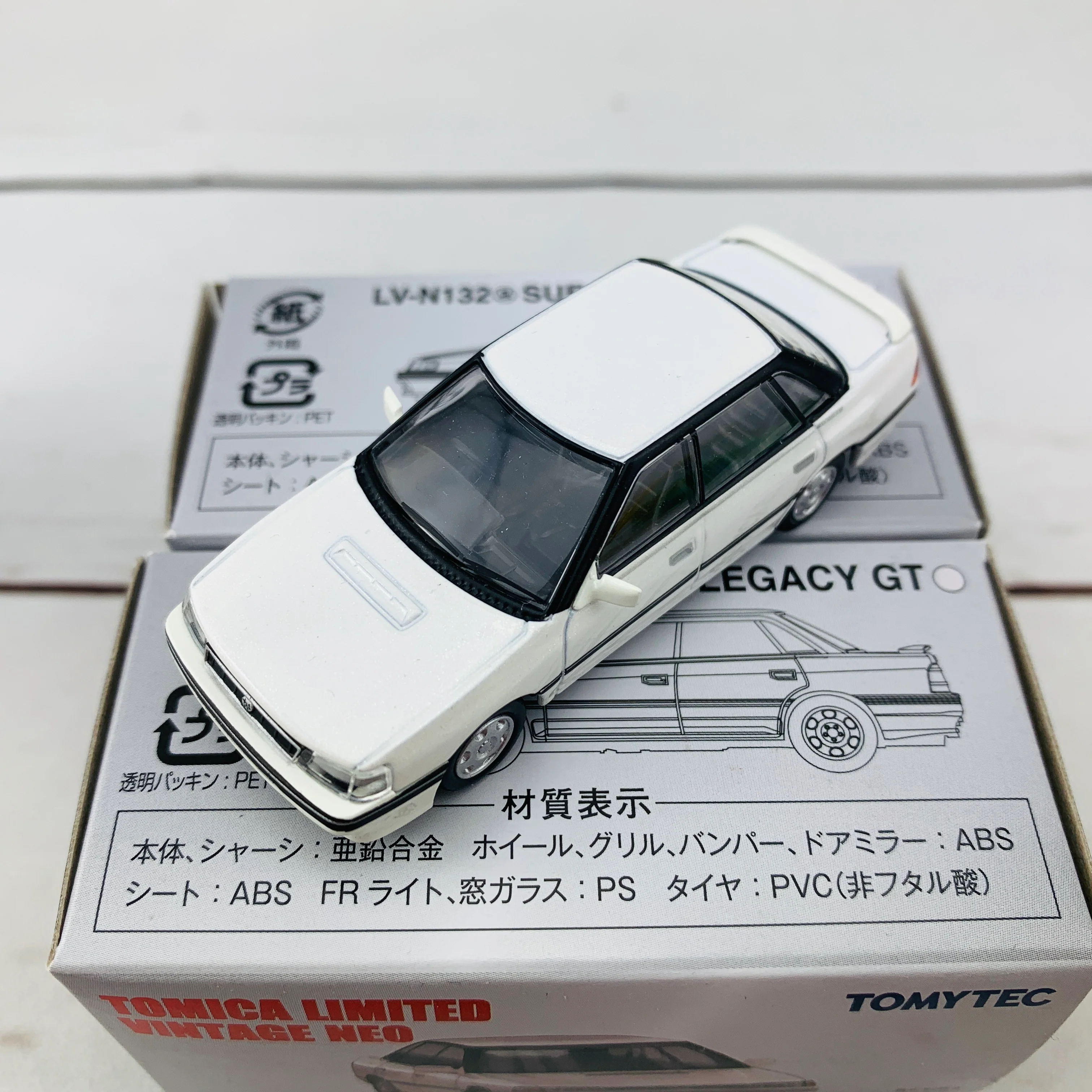 Tomica Limited Vintage Neo 1/64 Subaru Legacy GT WHITE LV-N132a - Image 4