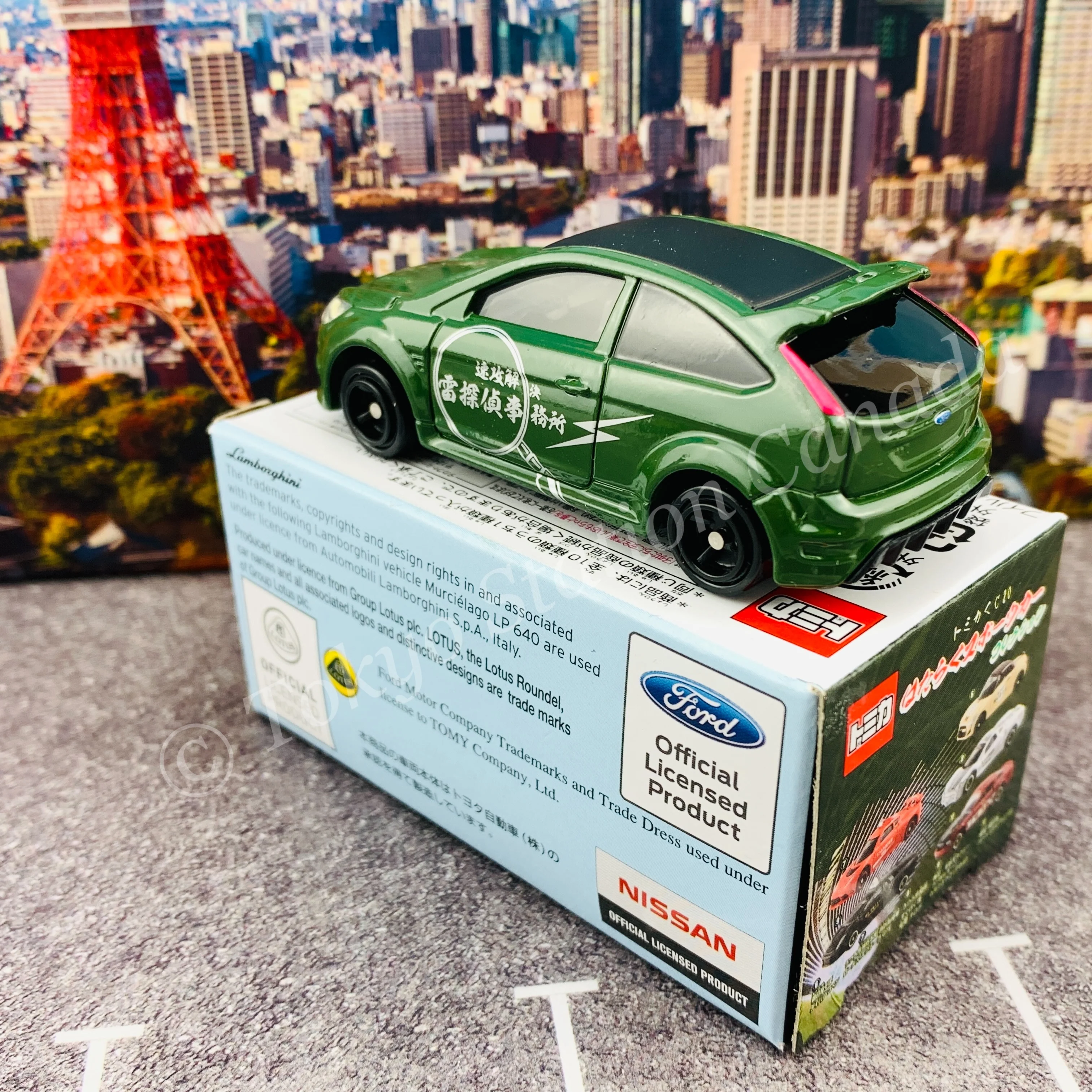 TOMICA Lottery 20 Working Sports Car Collection - Ford Focus RS500 Thunder Detective Office 4904810855446 - Image 4