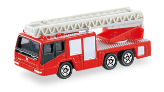 TOMICA 108 Hino Aerial Ladder Fire Truck - Image 2