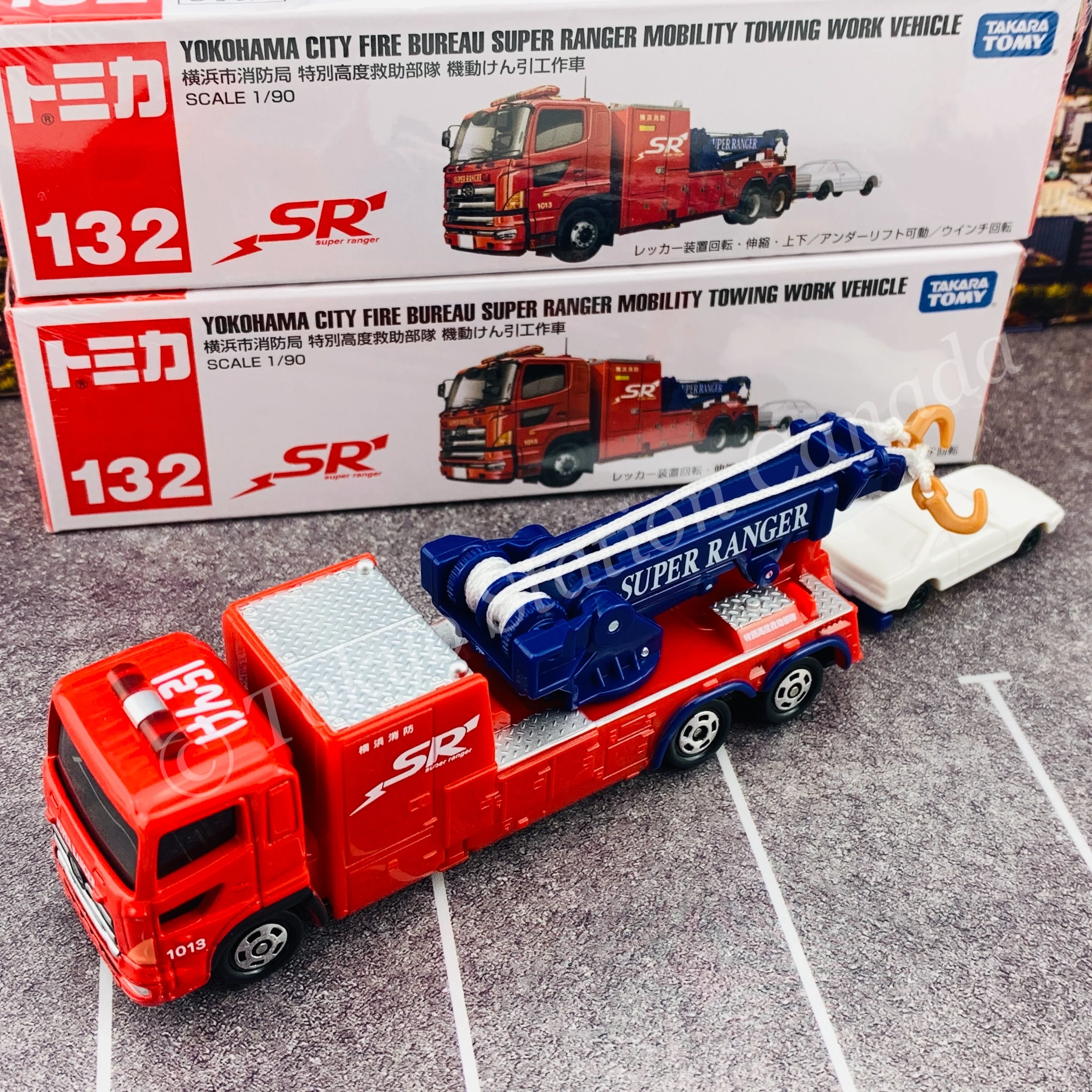 TOMICA 132 Yokohama City Fire Bureau Super Ranger Mobility Towing Work Vehicle - Image 5