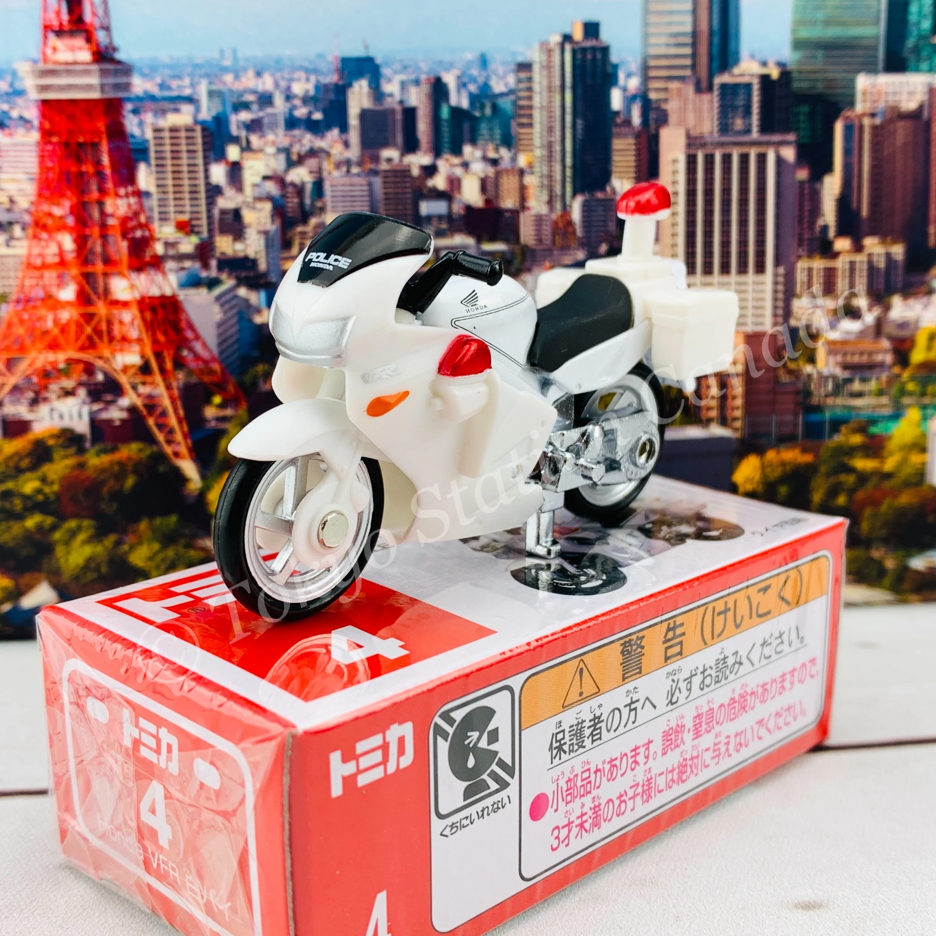 TOMICA 4 Honda VFR Police Bike - Image 2