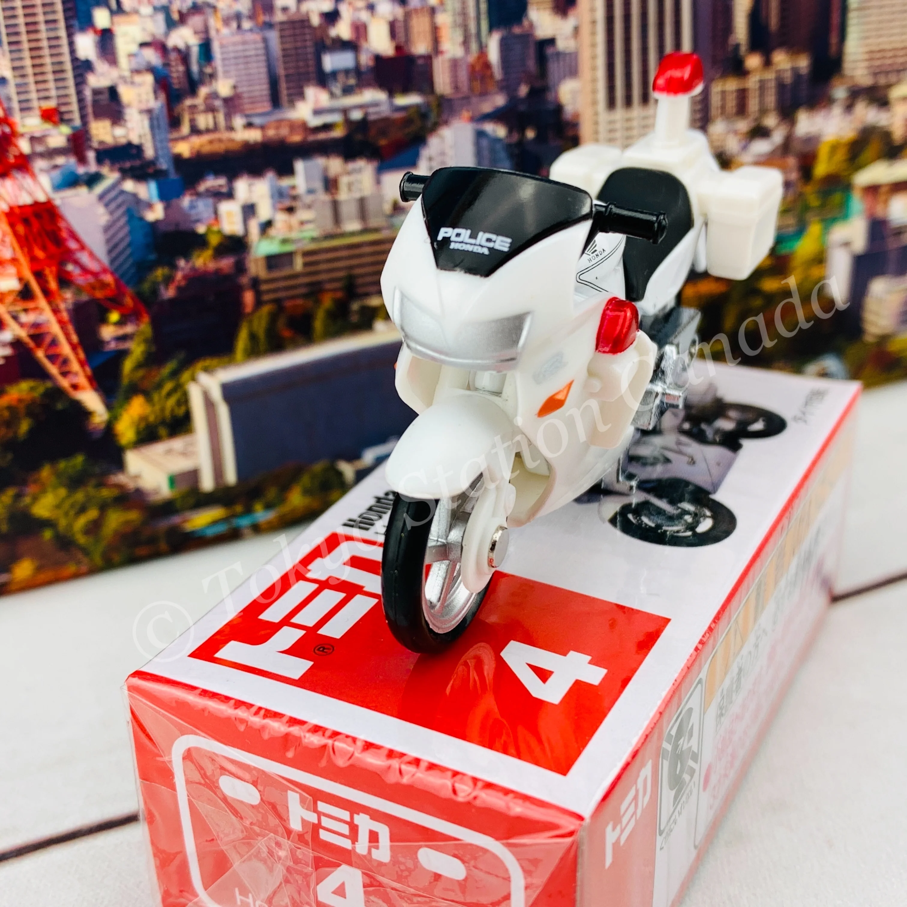TOMICA 4 Honda VFR Police Bike - Image 3