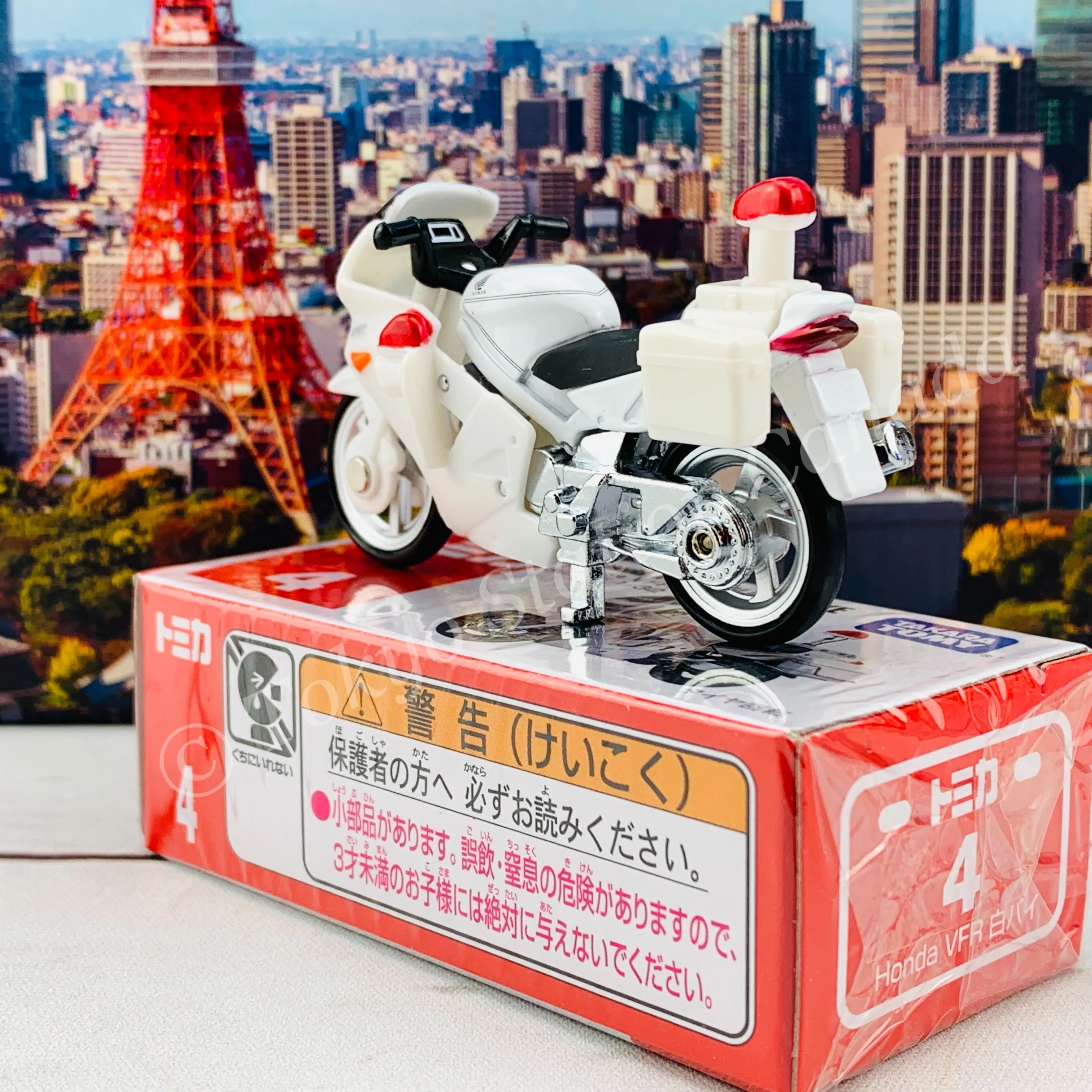 TOMICA 4 Honda VFR Police Bike - Image 5