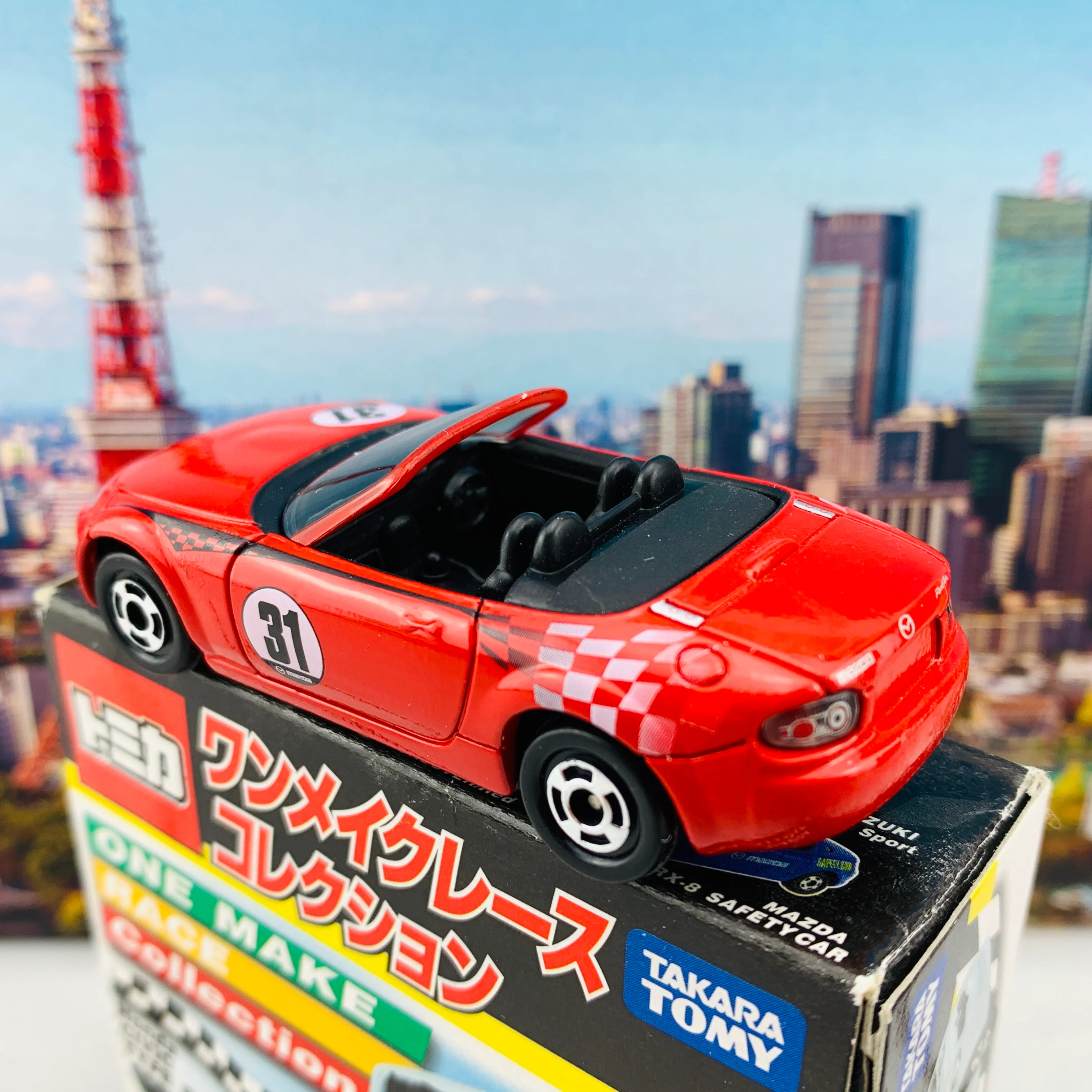 Tomica ONE MAKE RACE Collection Mazda Roadster #31 RED - Image 2