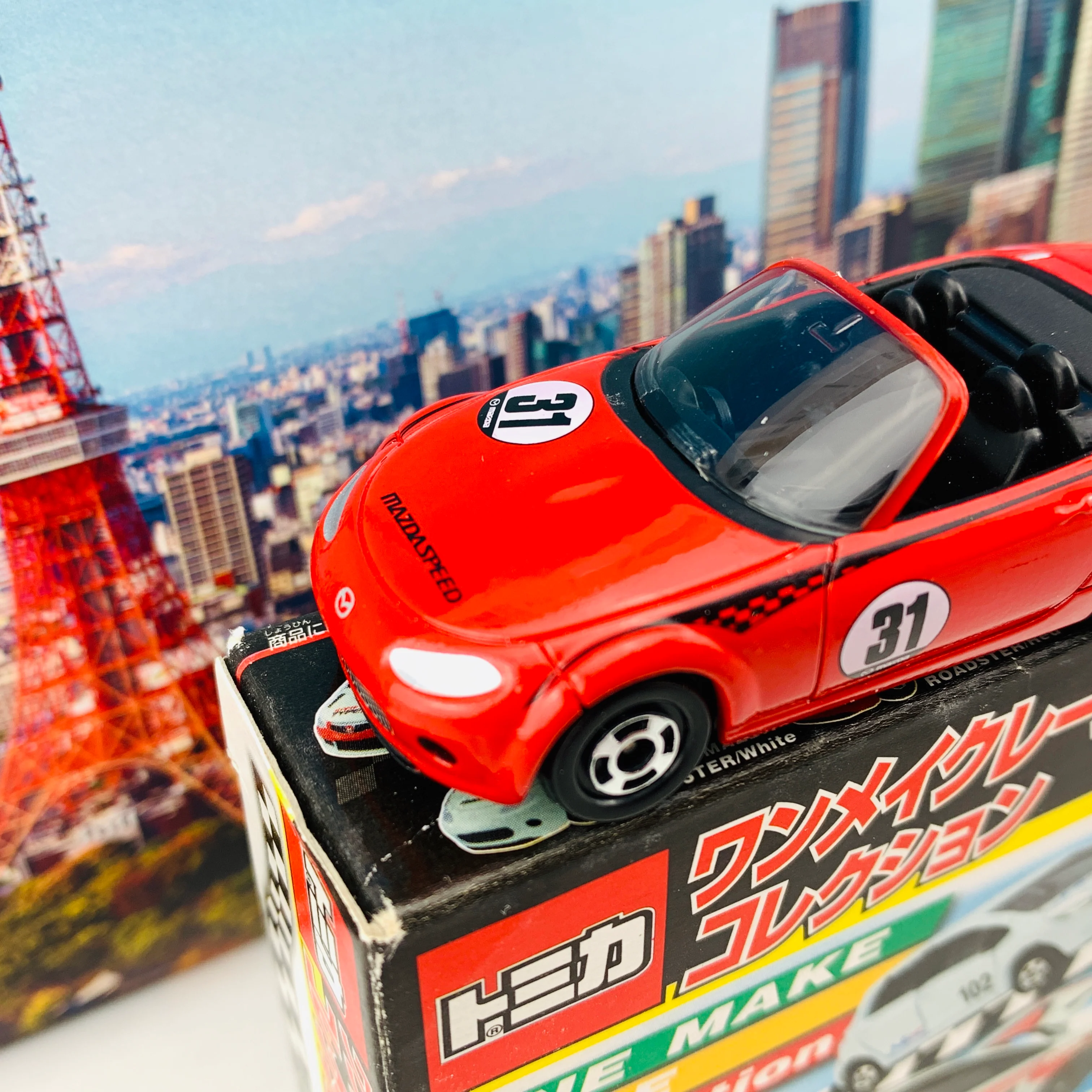 Tomica ONE MAKE RACE Collection Mazda Roadster #31 RED - Image 3
