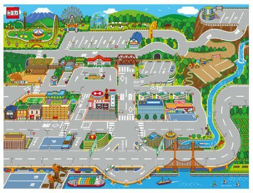 TOMICA Outing Leisure Map 120cm x 90cm Made in Japan 4904810808985 - Image 5