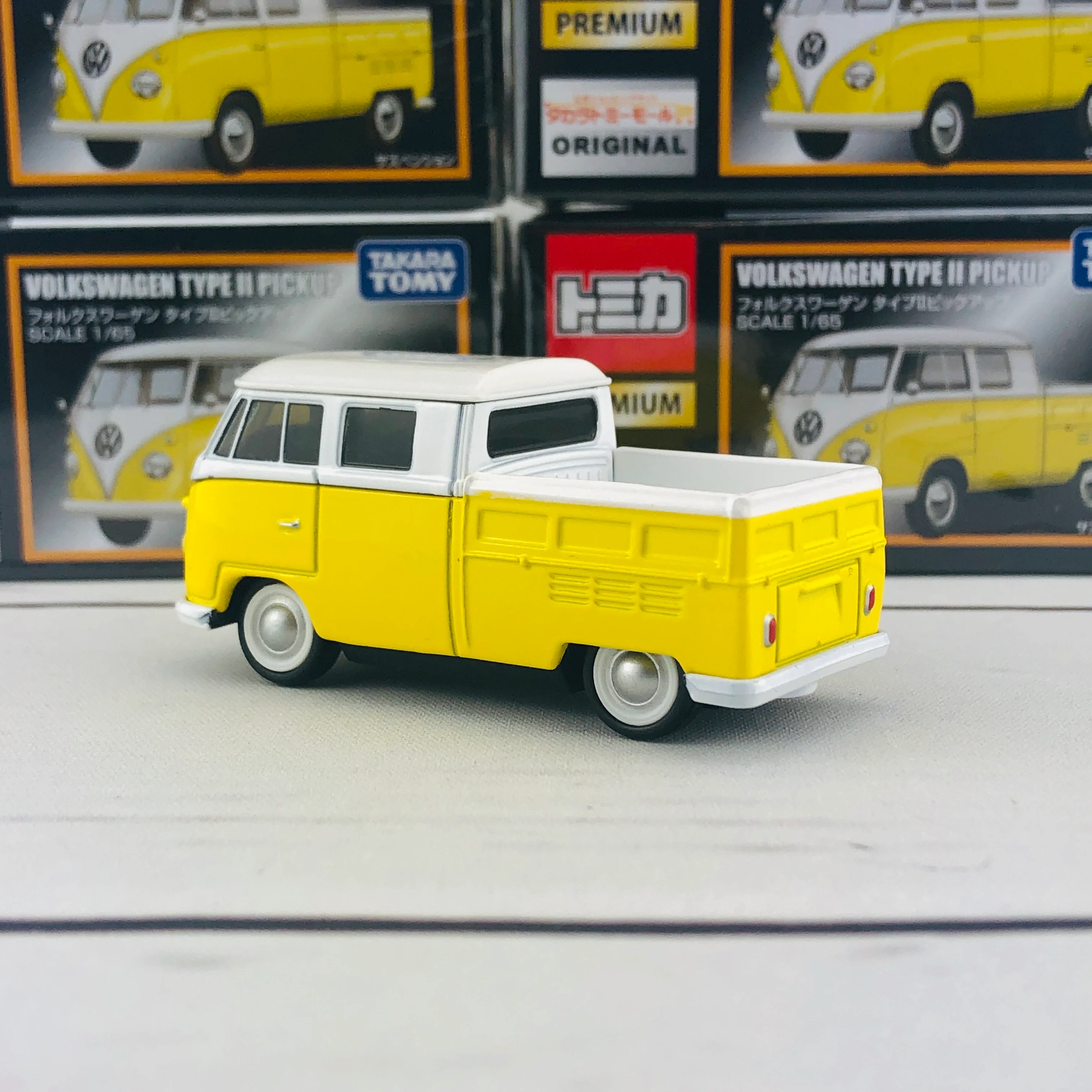 TAKARA TOMY Mall Original Tomica Premium VOLKSWAGEN TYPE II Pickup Yellow - Image 3