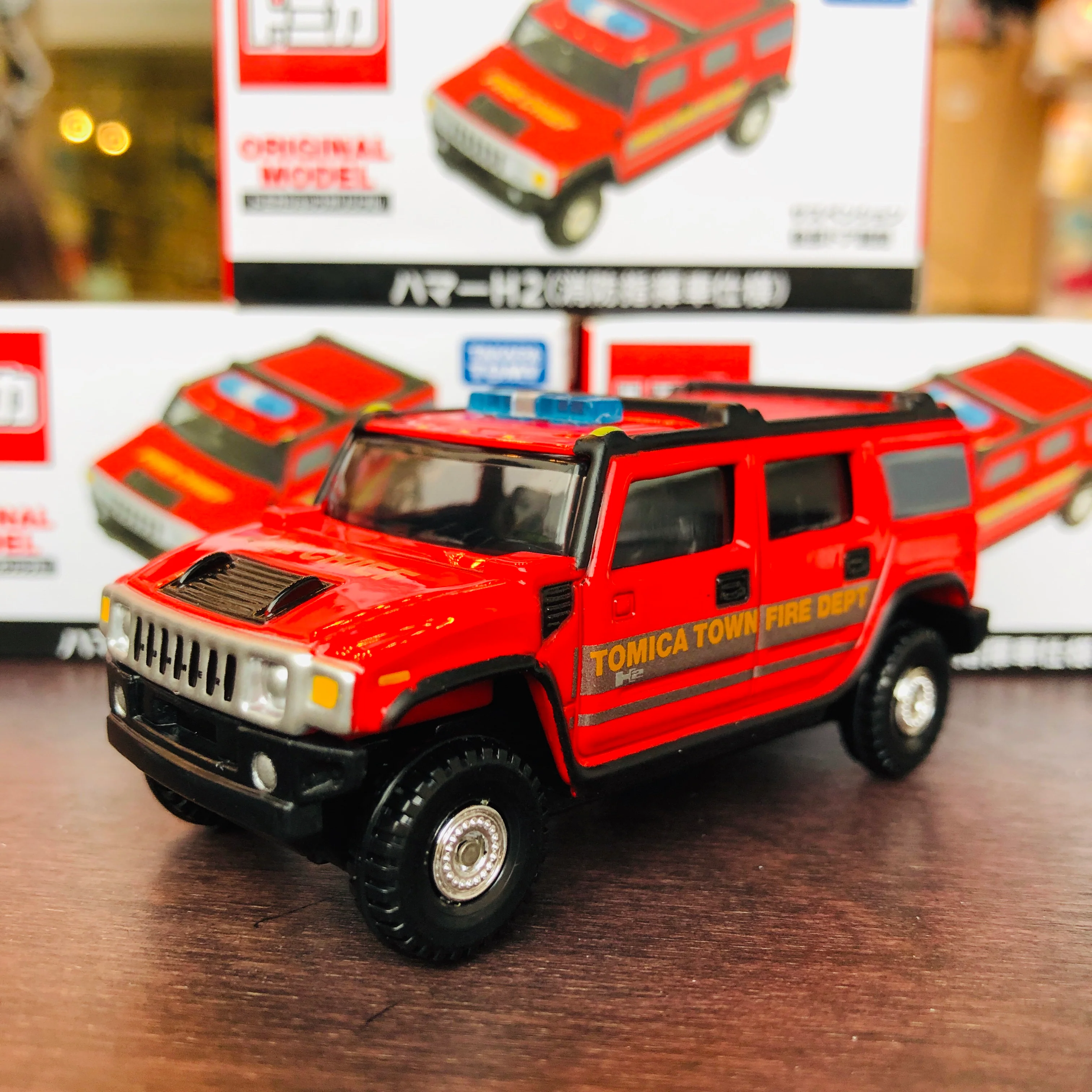 Tomica Shop Original Model Hummer H2 Fire Chef Command Vehicle - Image 2