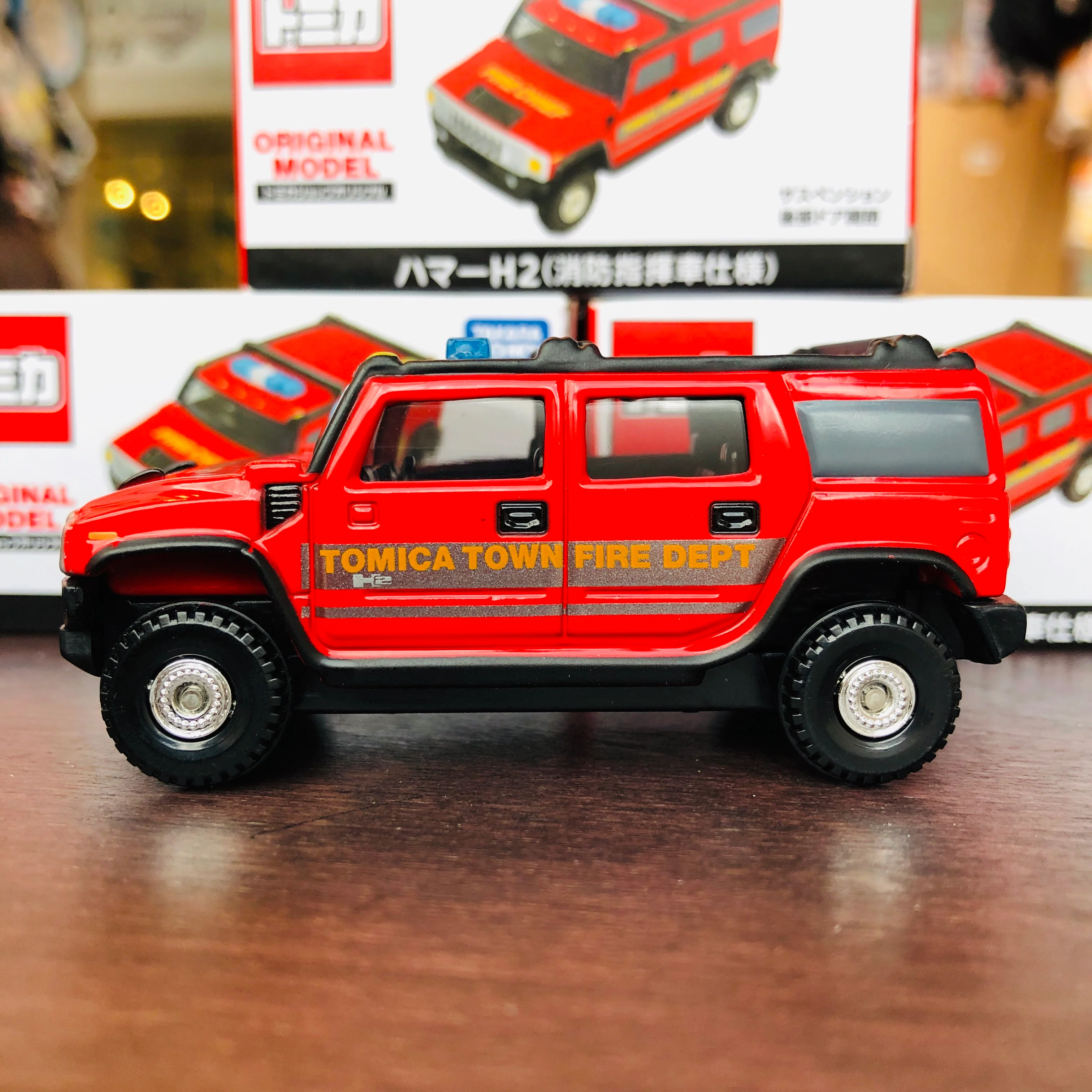 Tomica Shop Original Model Hummer H2 Fire Chef Command Vehicle - Image 3
