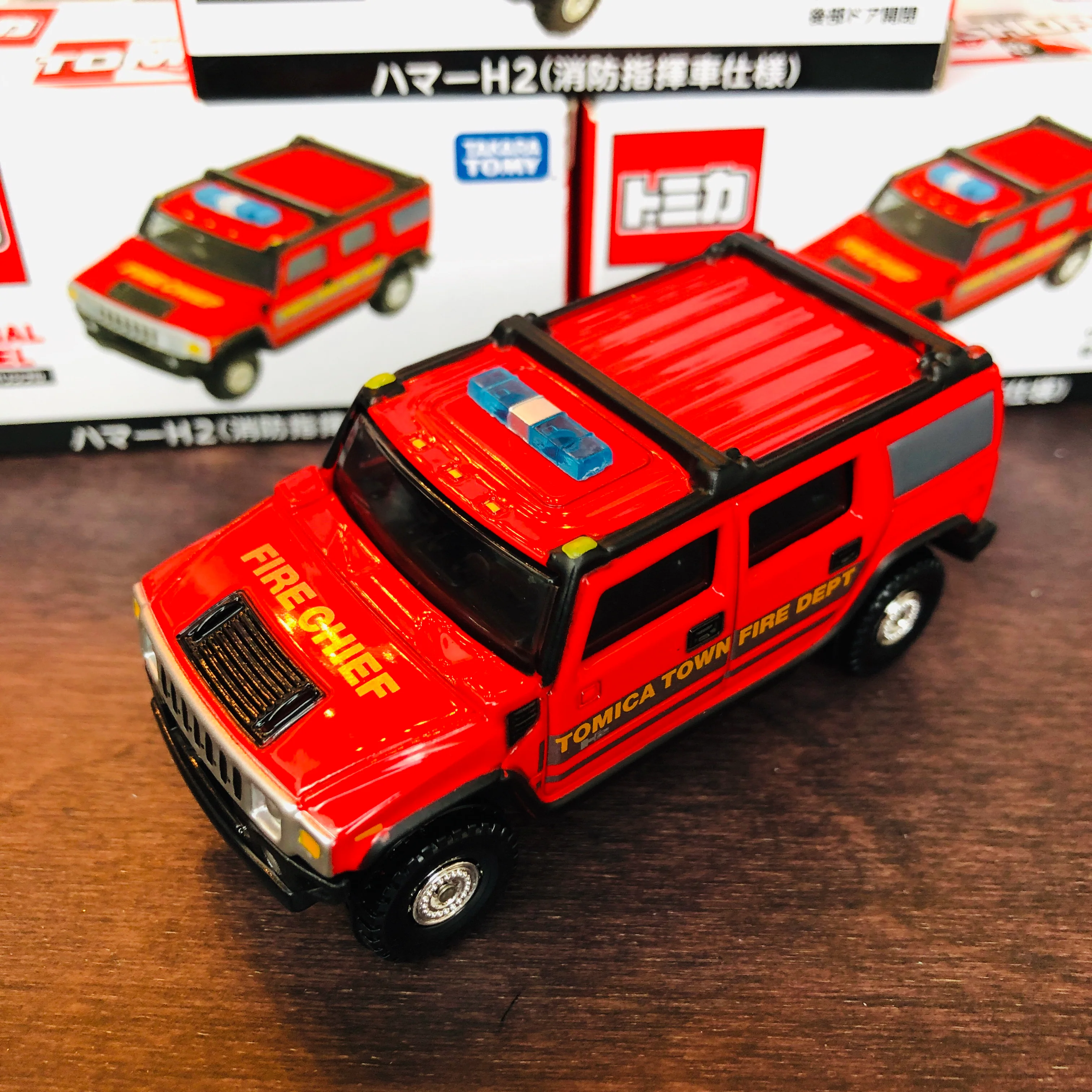 Tomica Shop Original Model Hummer H2 Fire Chef Command Vehicle - Image 4