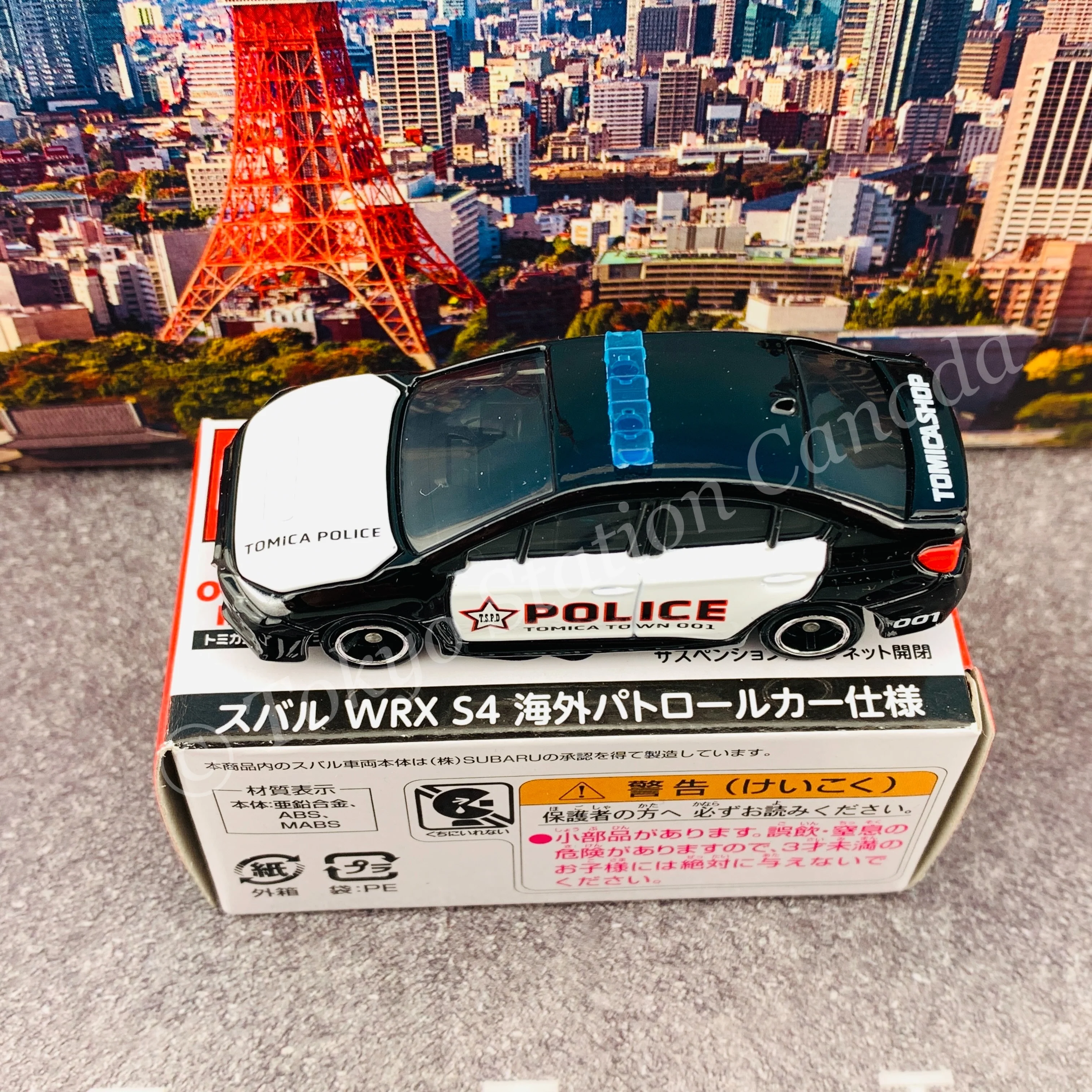 TOMICA SHOP ORIGINAL MODEL Subaru WRX S4 Oversea Patrol Car 4904810136330 - Image 3