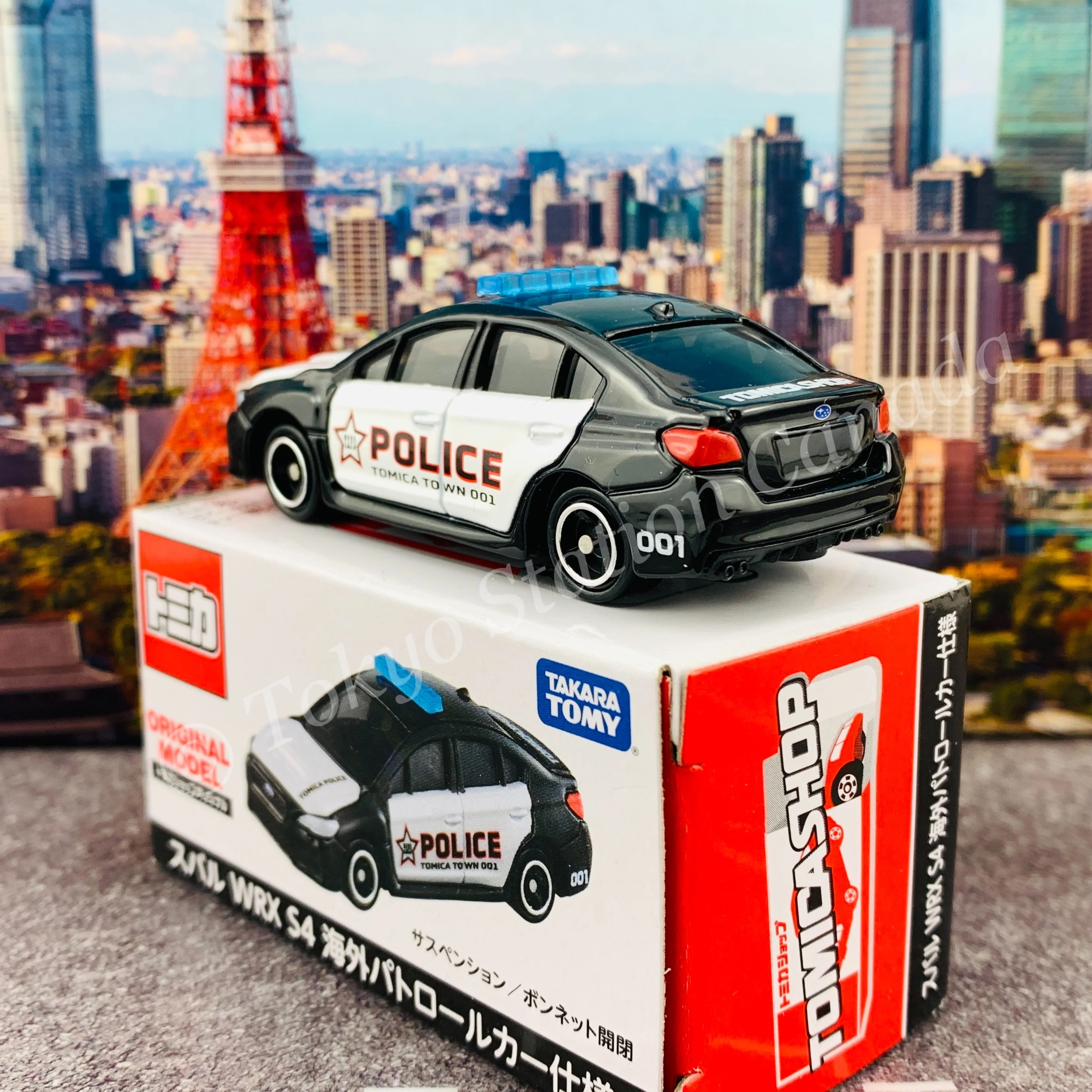 TOMICA SHOP ORIGINAL MODEL Subaru WRX S4 Oversea Patrol Car 4904810136330 - Image 4