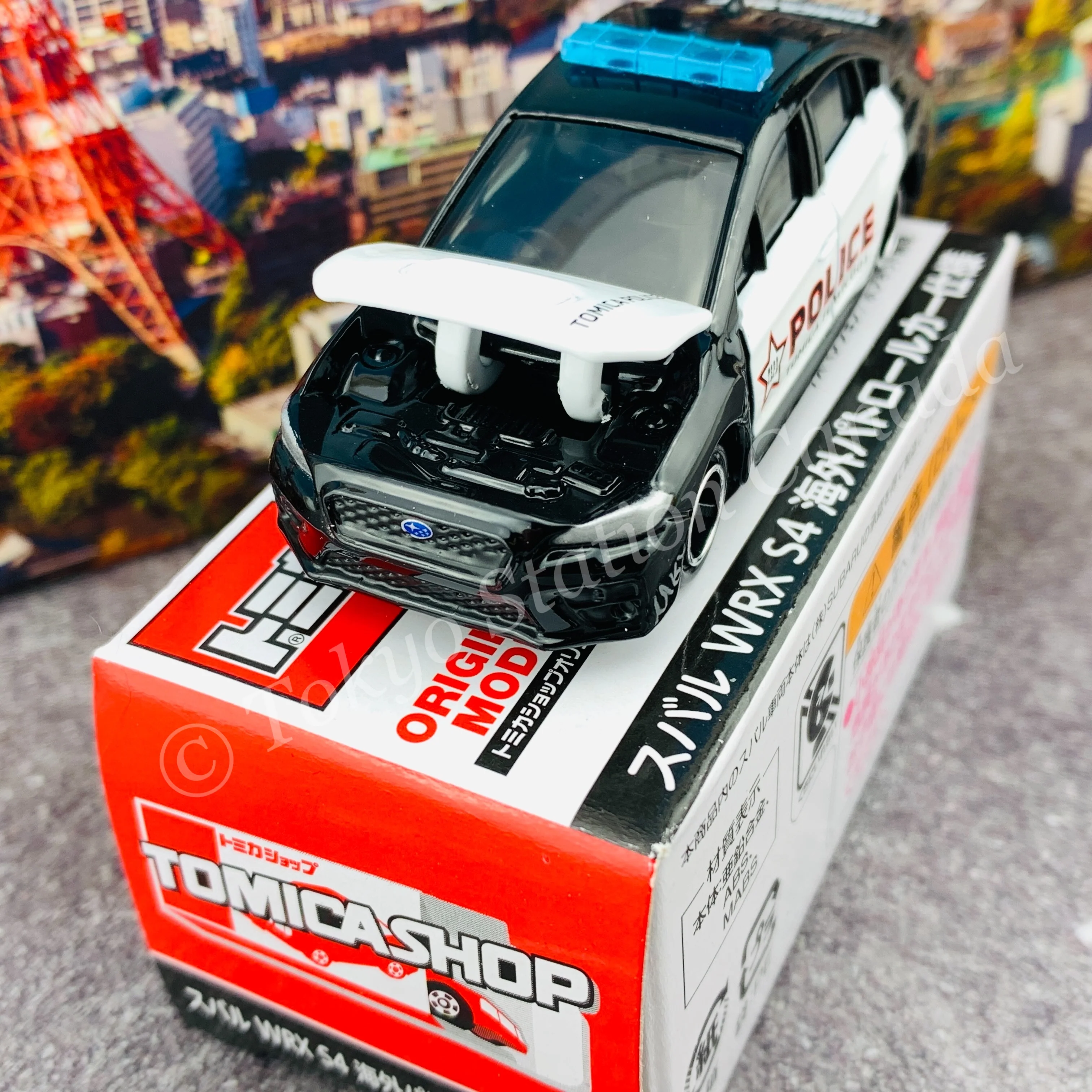TOMICA SHOP ORIGINAL MODEL Subaru WRX S4 Oversea Patrol Car 4904810136330 - Image 5