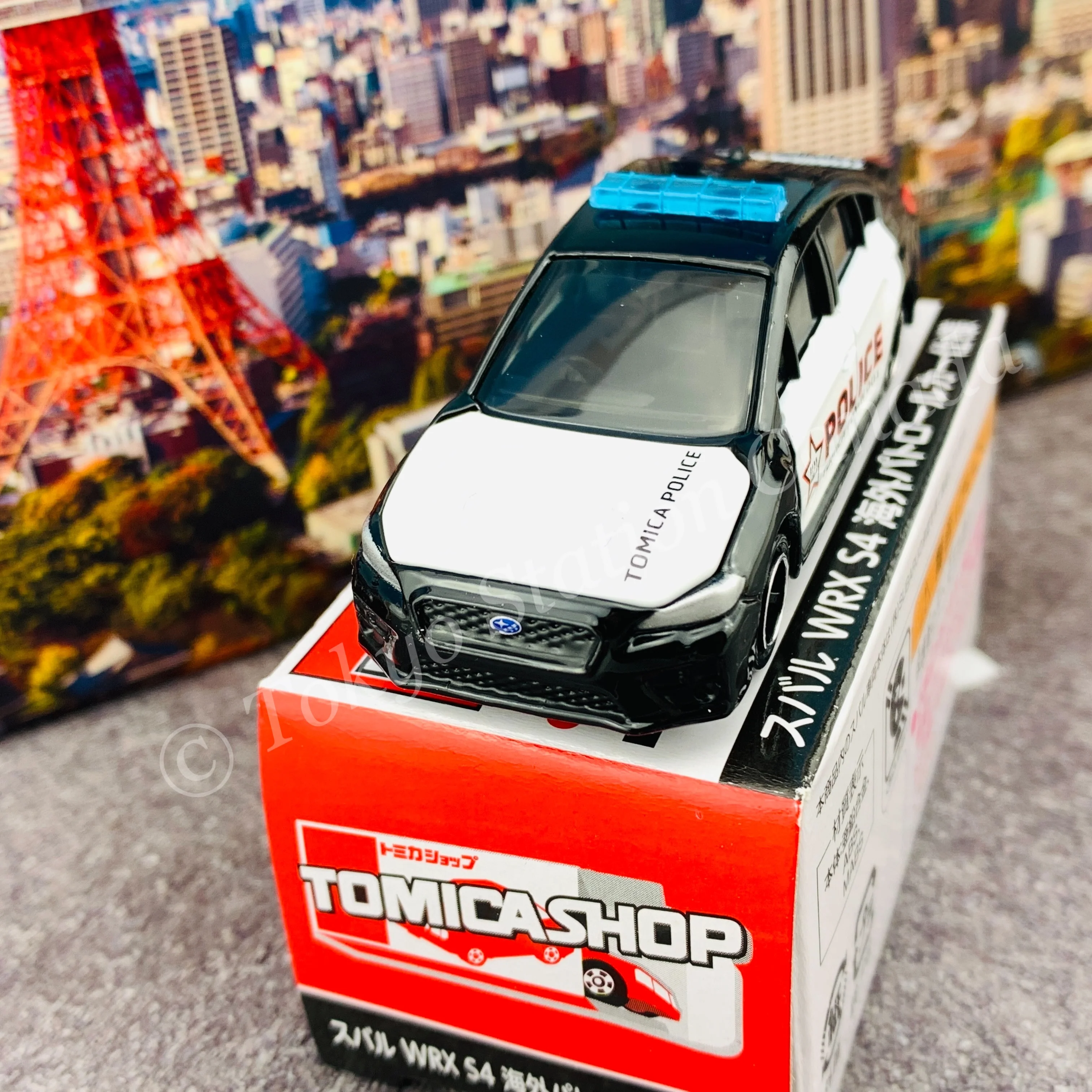 TOMICA SHOP ORIGINAL MODEL Subaru WRX S4 Oversea Patrol Car 4904810136330 - Image 6