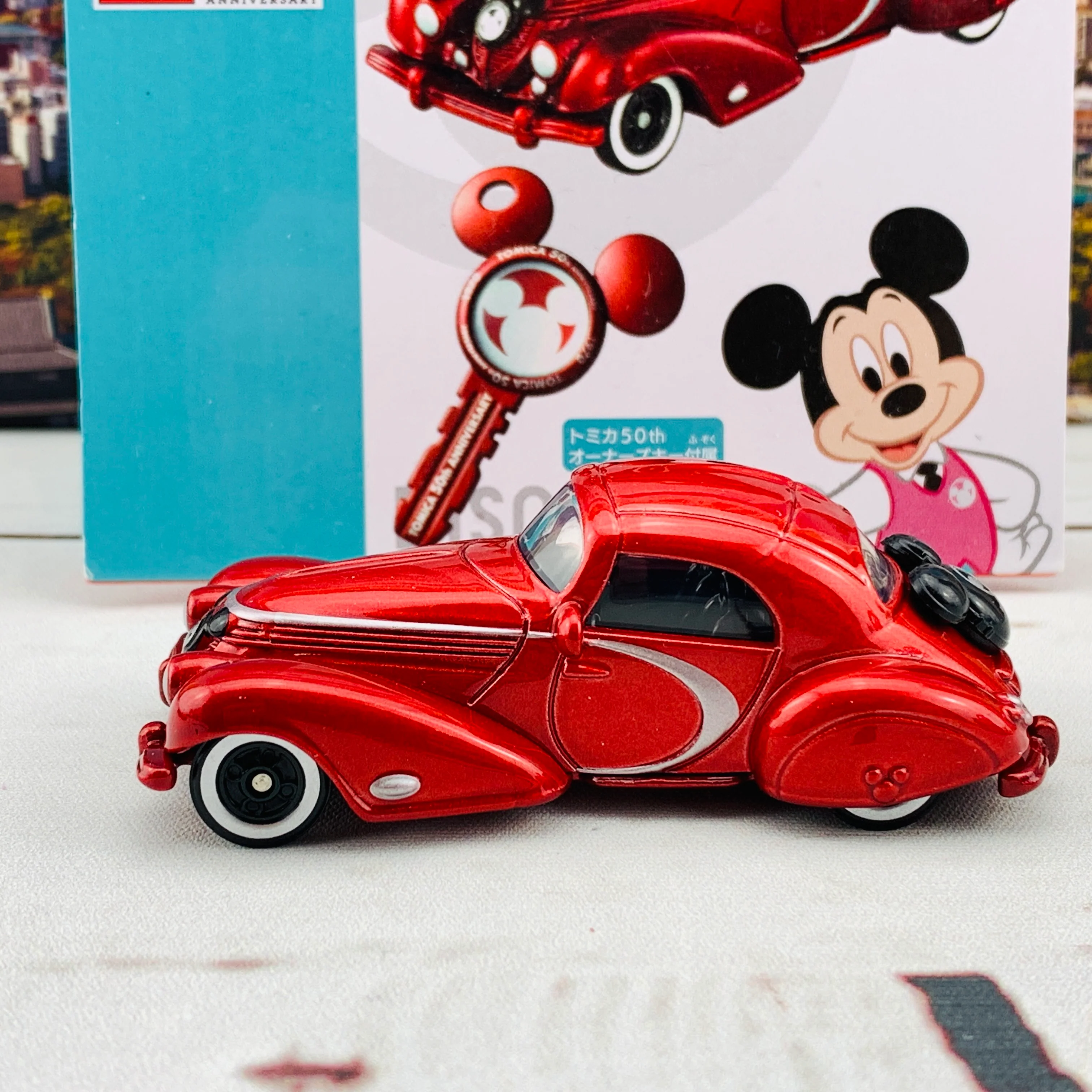 Tomica Shop Original Tomica 50th Anniversary Edition Disney Motors Dream Star III Mickey Mouse Key Set - Image 5