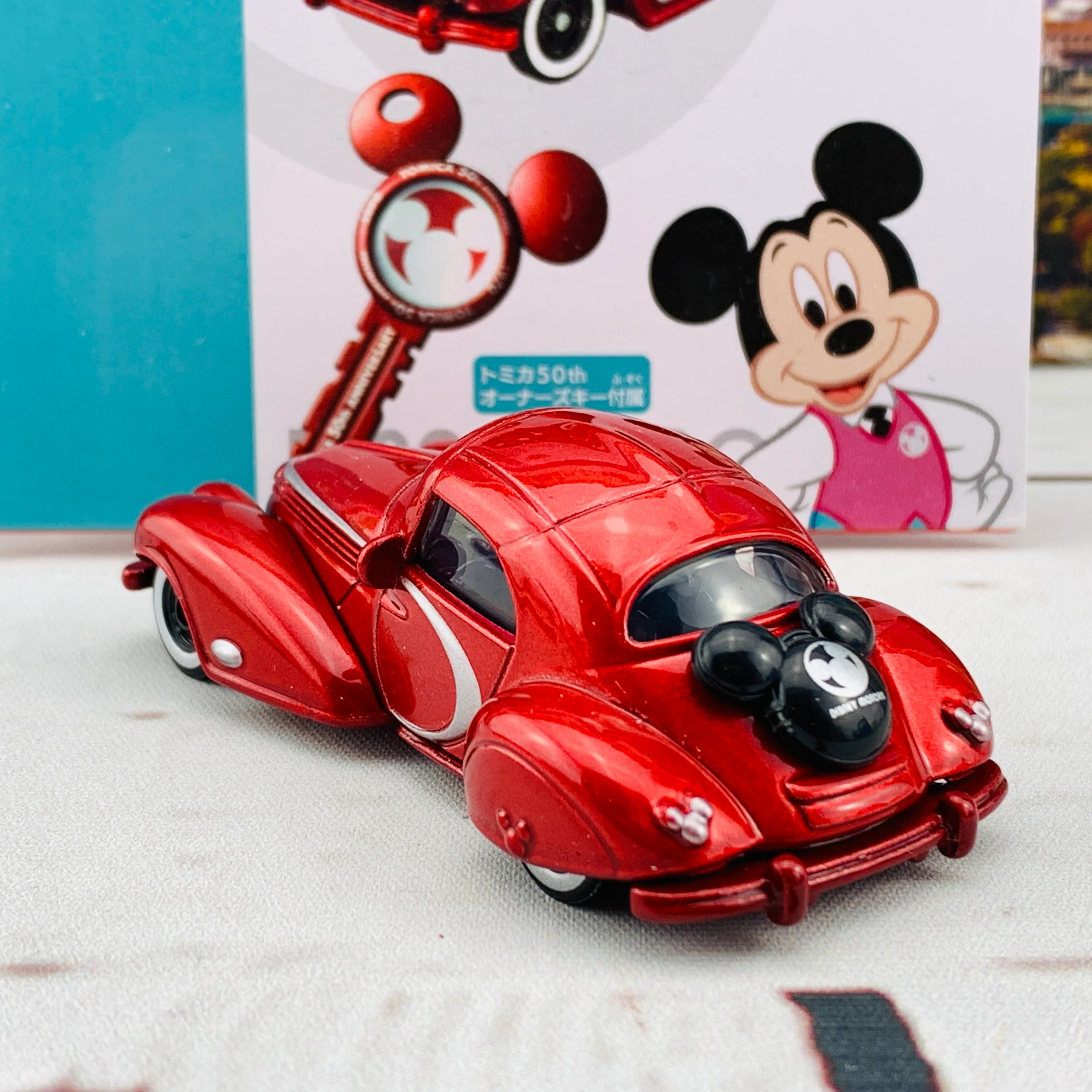 Tomica Shop Original Tomica 50th Anniversary Edition Disney Motors Dream Star III Mickey Mouse Key Set - Image 6