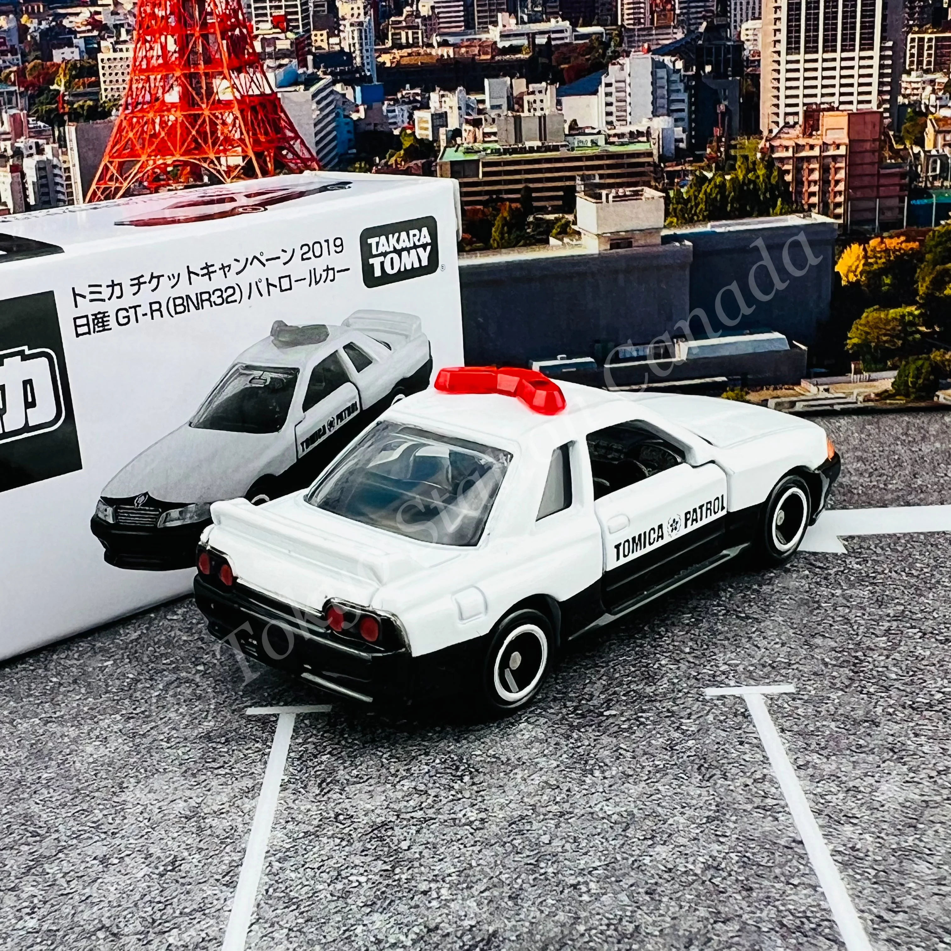 TOMICA Ticket Campaign 2019 Nissan GT-R (BNR32) Patrol Car - Image 3