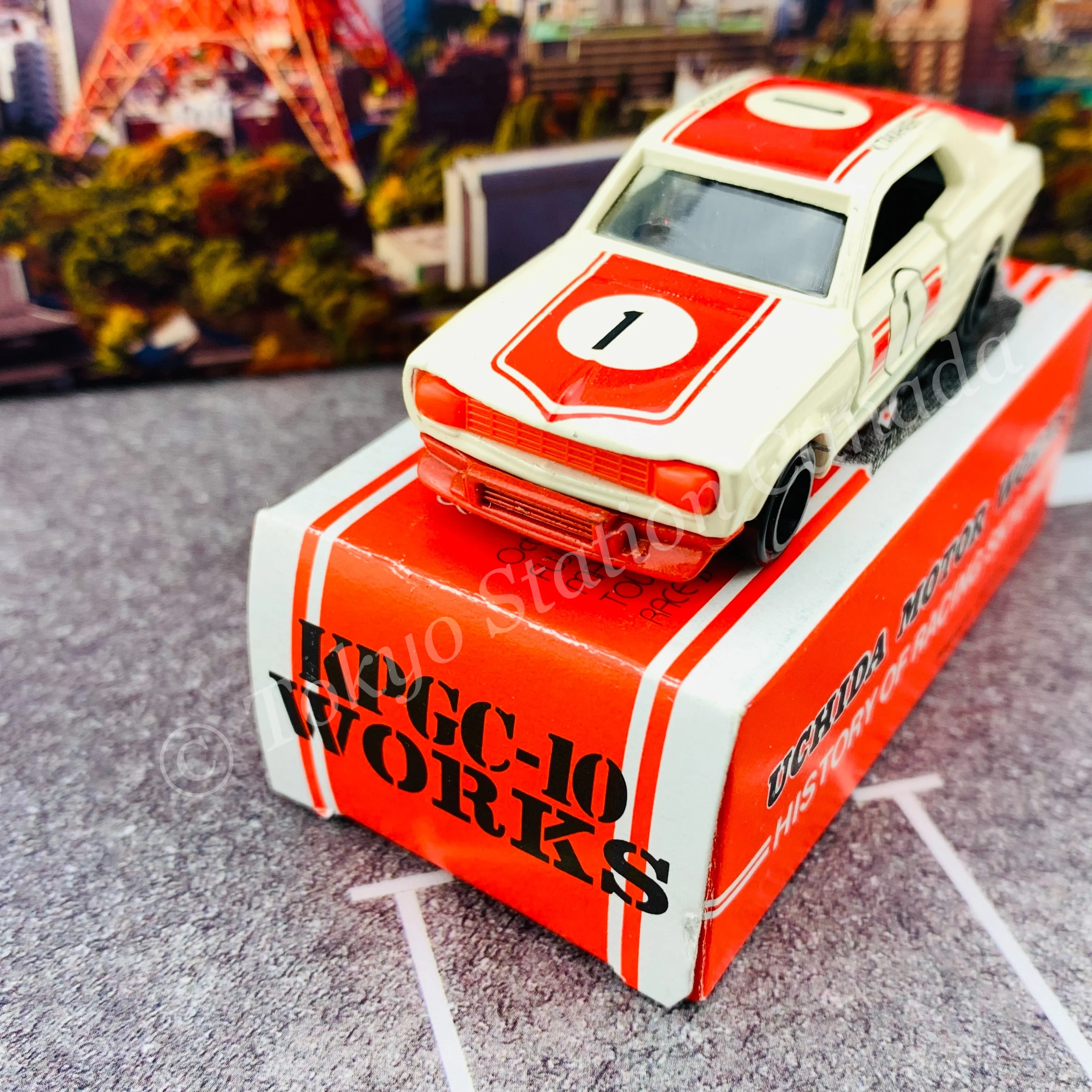 TOMICA x GULLIVER 1994 UCHICA MOTOR WORKS Skyline HT 2000 GT-R (KPGC10) #1 K. TAKAHASHI MADE IN JAPAN - Image 4