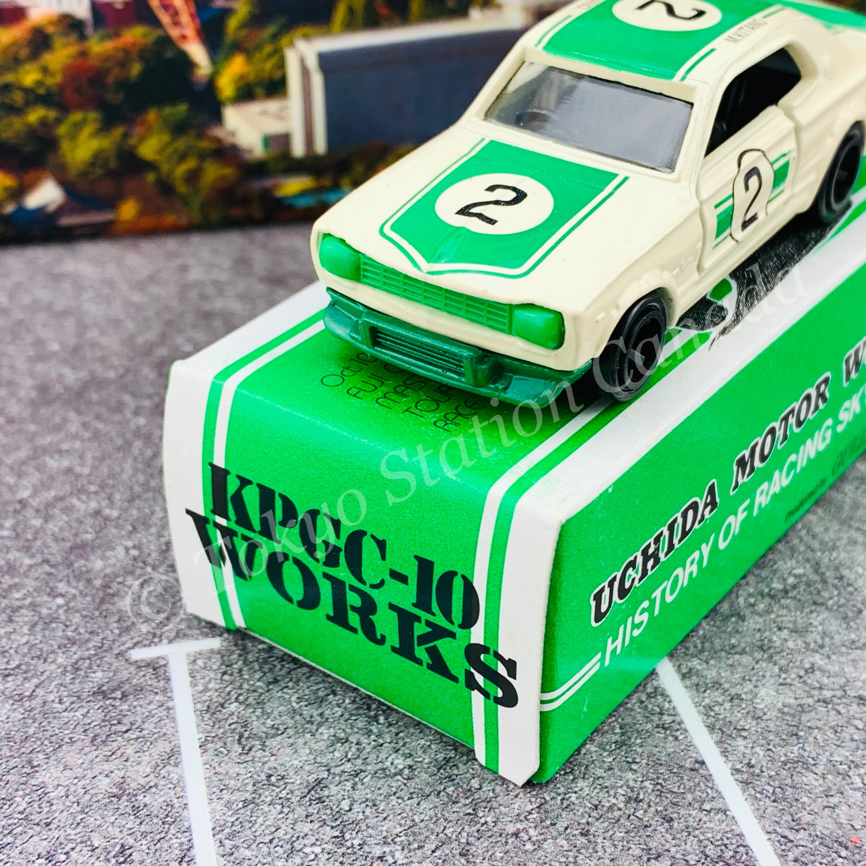 TOMICA x GULLIVER 1994 UCHICA MOTOR WORKS Skyline HT 2000 GT-R (KPGC10) #2 M. KITANO MADE IN JAPAN - Image 4