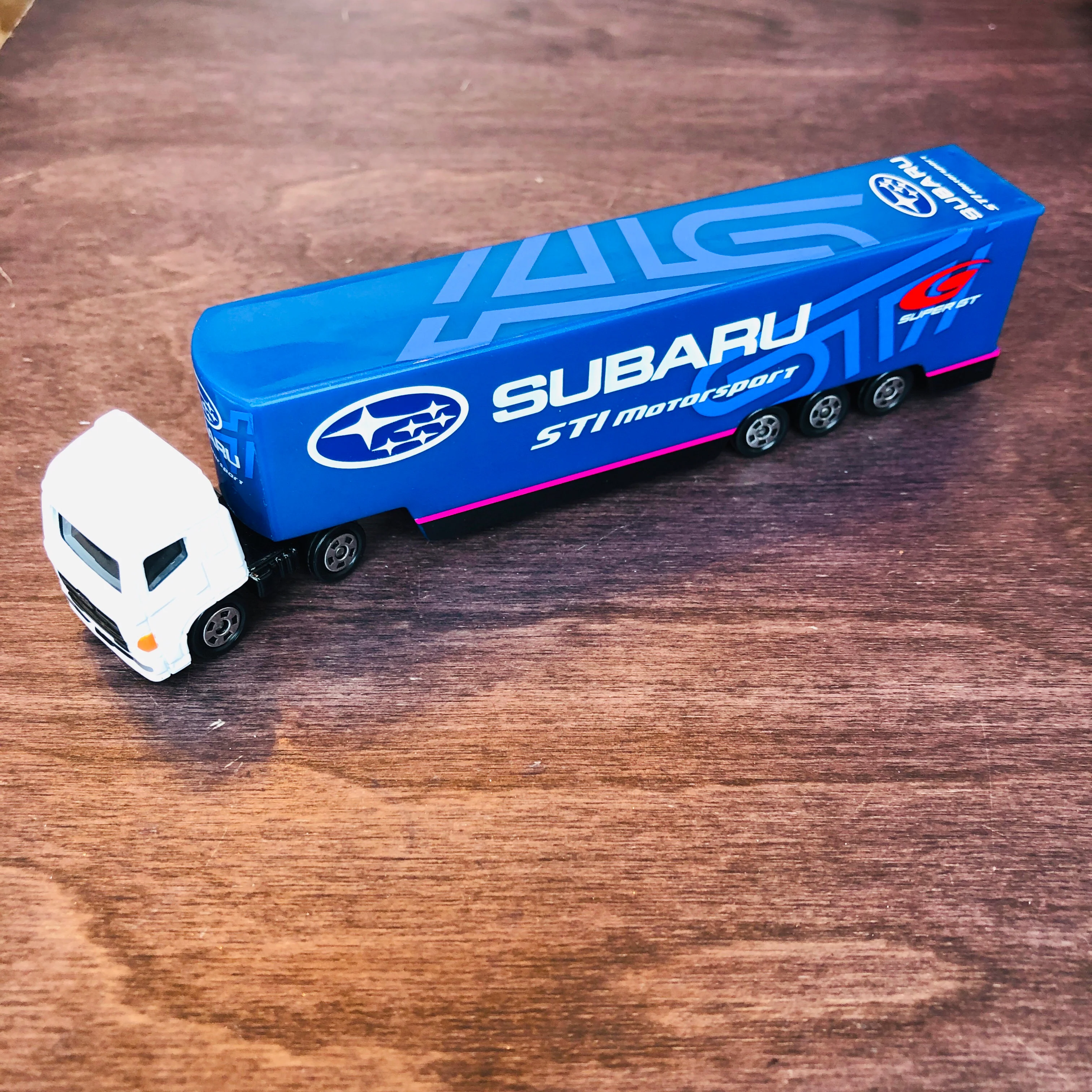 TOMICA x TOYSRUS Japan Subaru STI Motorsport Transporter - Image 3