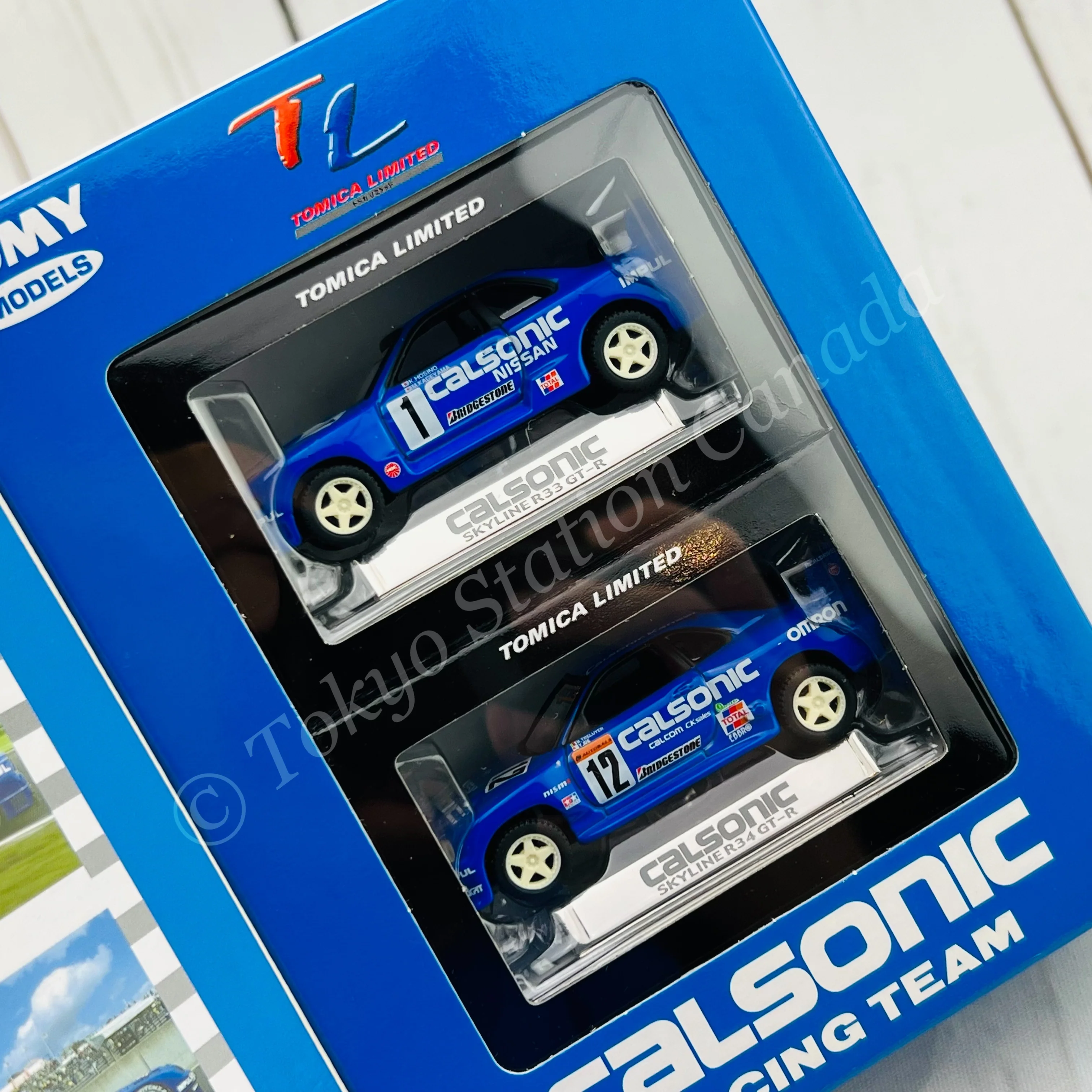 TOMY TOMICA LIMITED Calsonic Racing Team Limited Blue Box Set - Image 2
