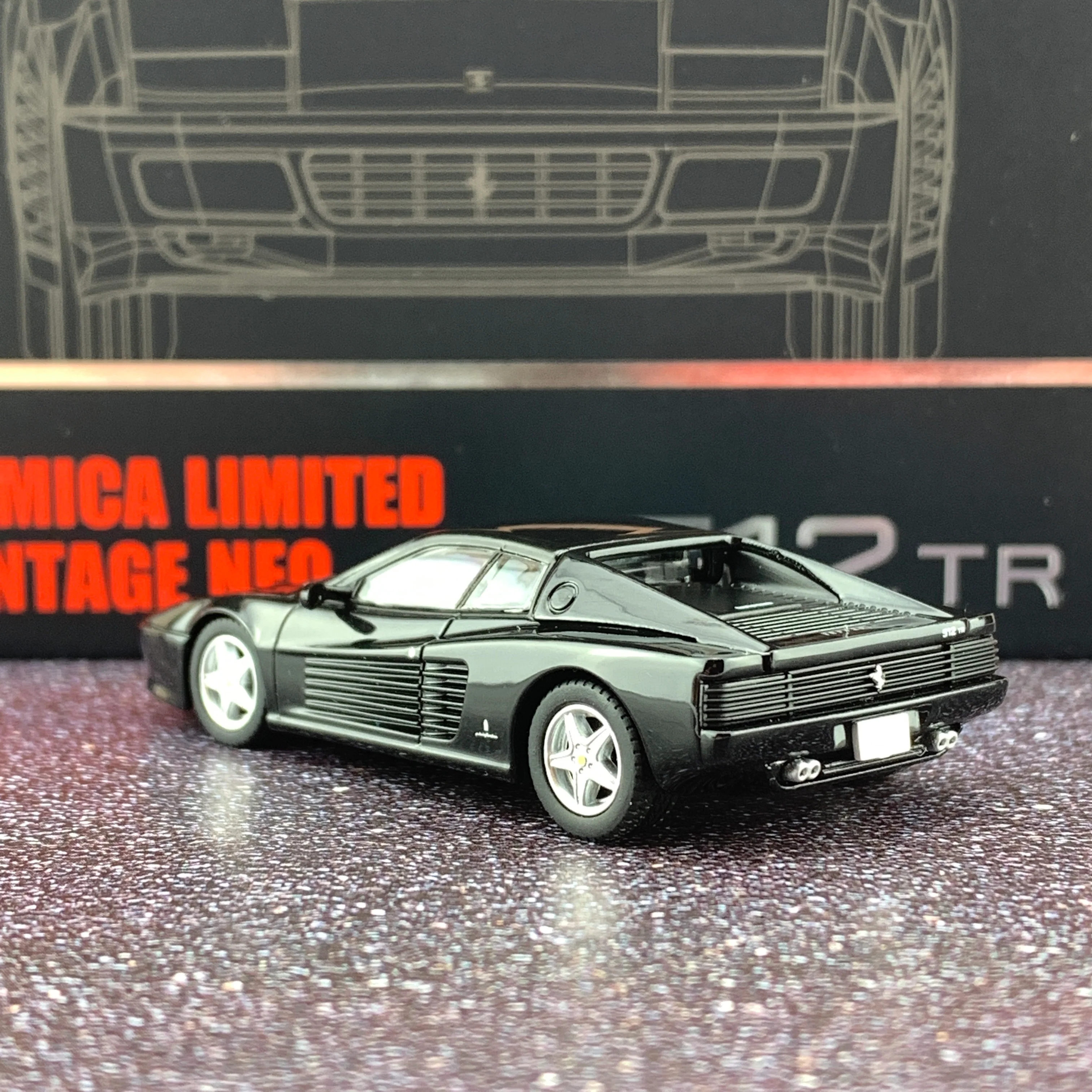 Tomytec Tomica Limited Vintage Neo 1/64 Ferrari 512TR Black - Image 3