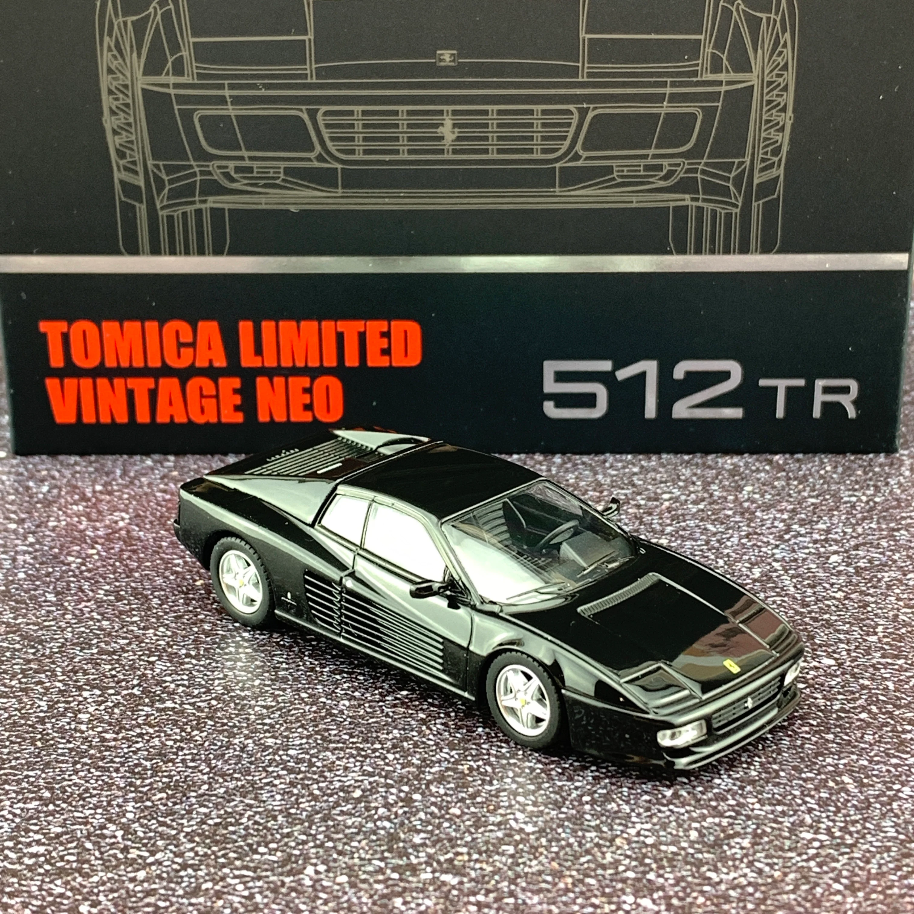 Tomytec Tomica Limited Vintage Neo 1/64 Ferrari 512TR Black - Image 4