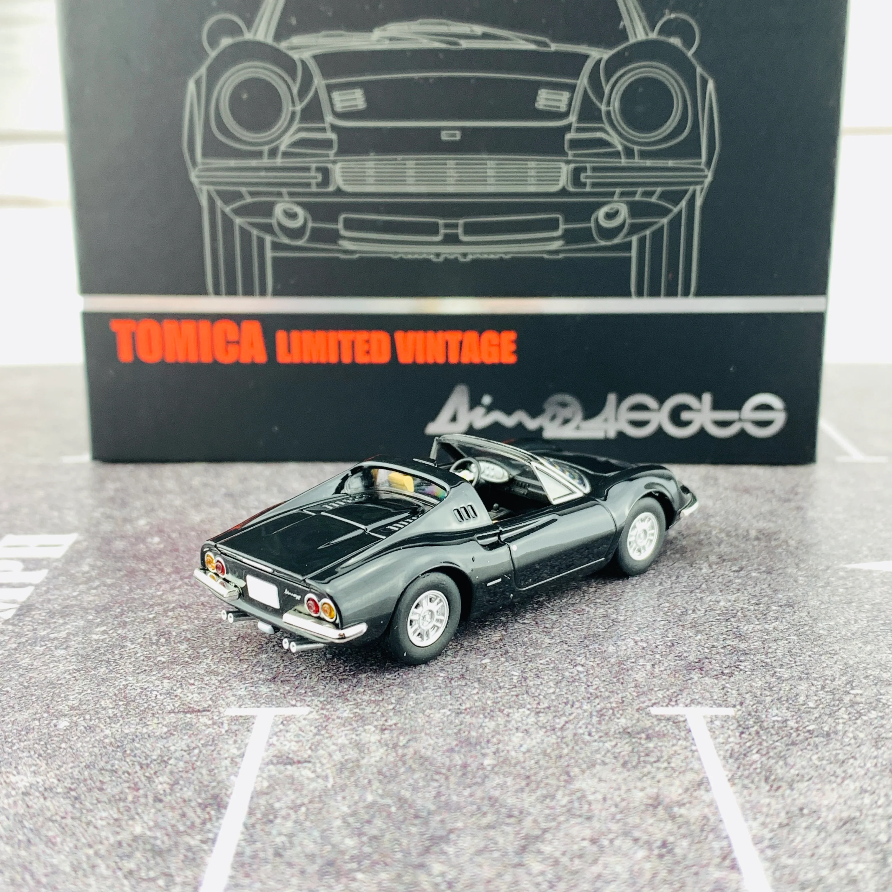 Tomytec Tomica Limited Vintage Neo 1/64 Ferrari Dino 246 GTS (BLACK) 4543736306207 - Image 5