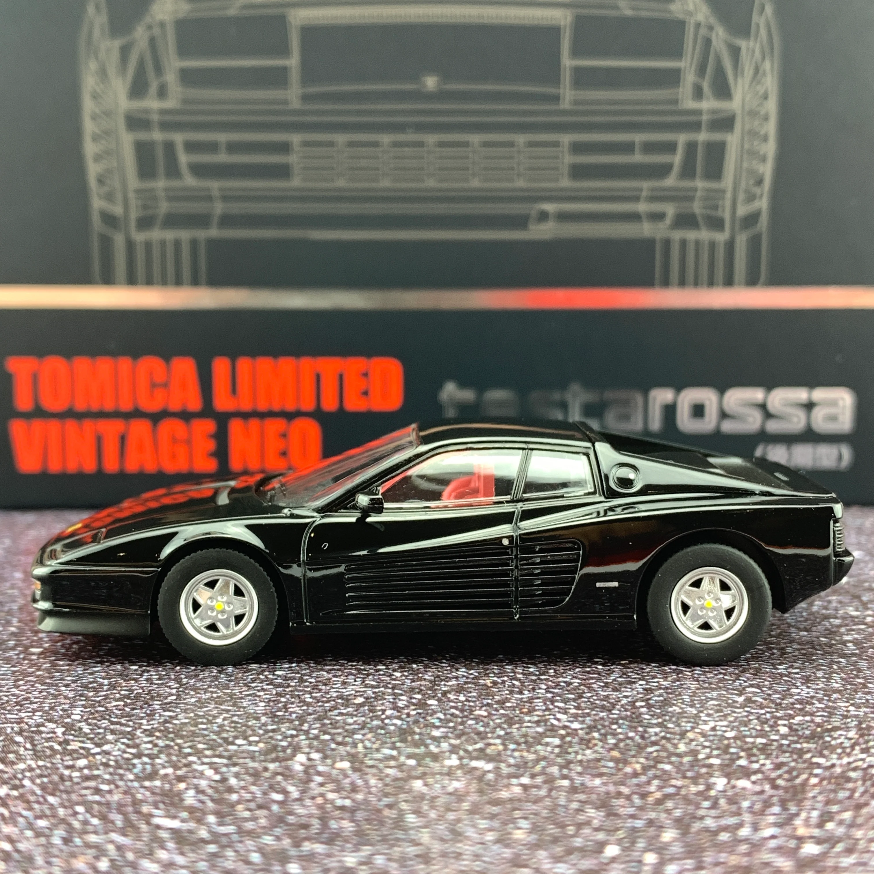 Tomytec Tomica Limited Vintage Neo 1/64 Ferrari Testarossa (BLACK) 4543736306214 - Image 2
