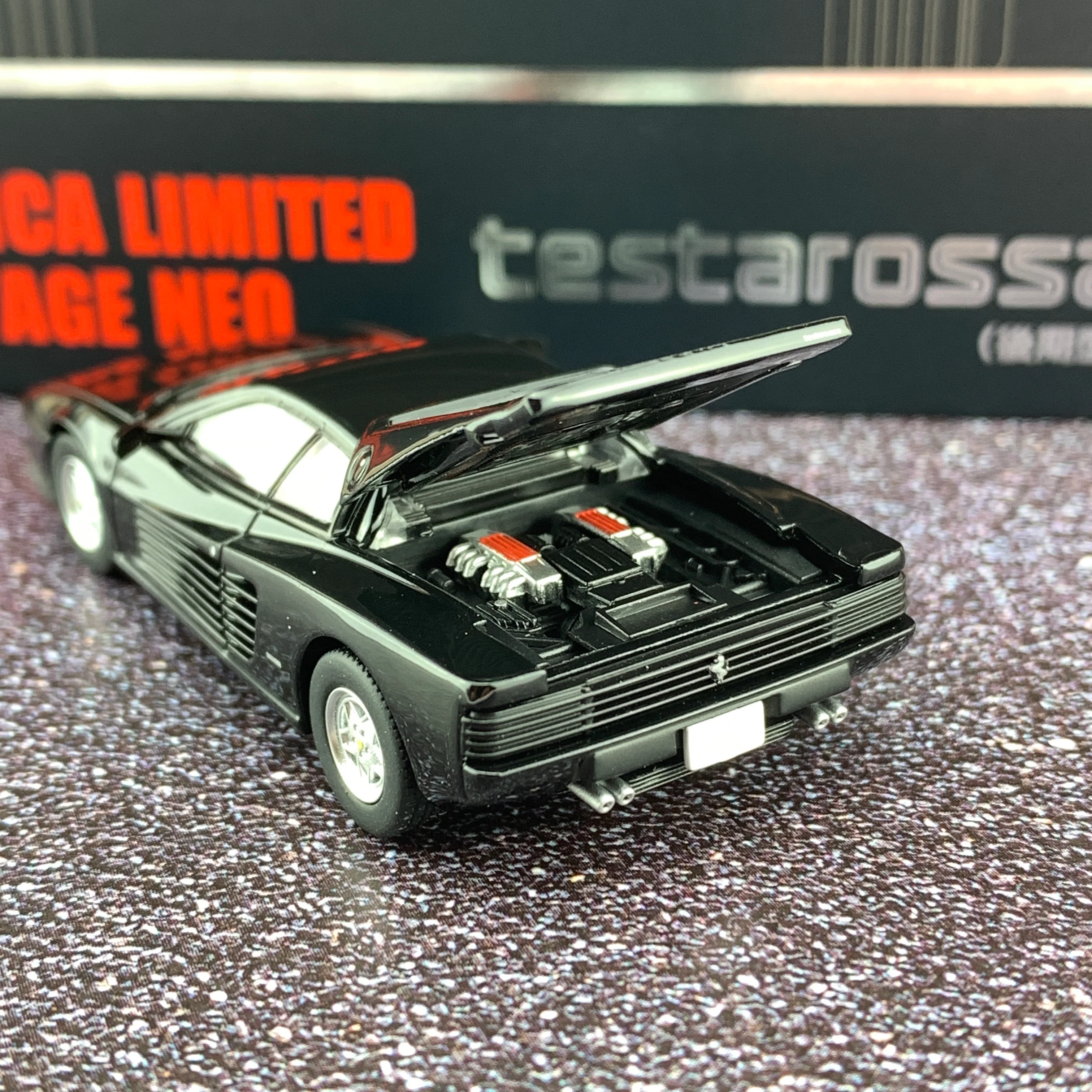 Tomytec Tomica Limited Vintage Neo 1/64 Ferrari Testarossa (BLACK) 4543736306214 - Image 4