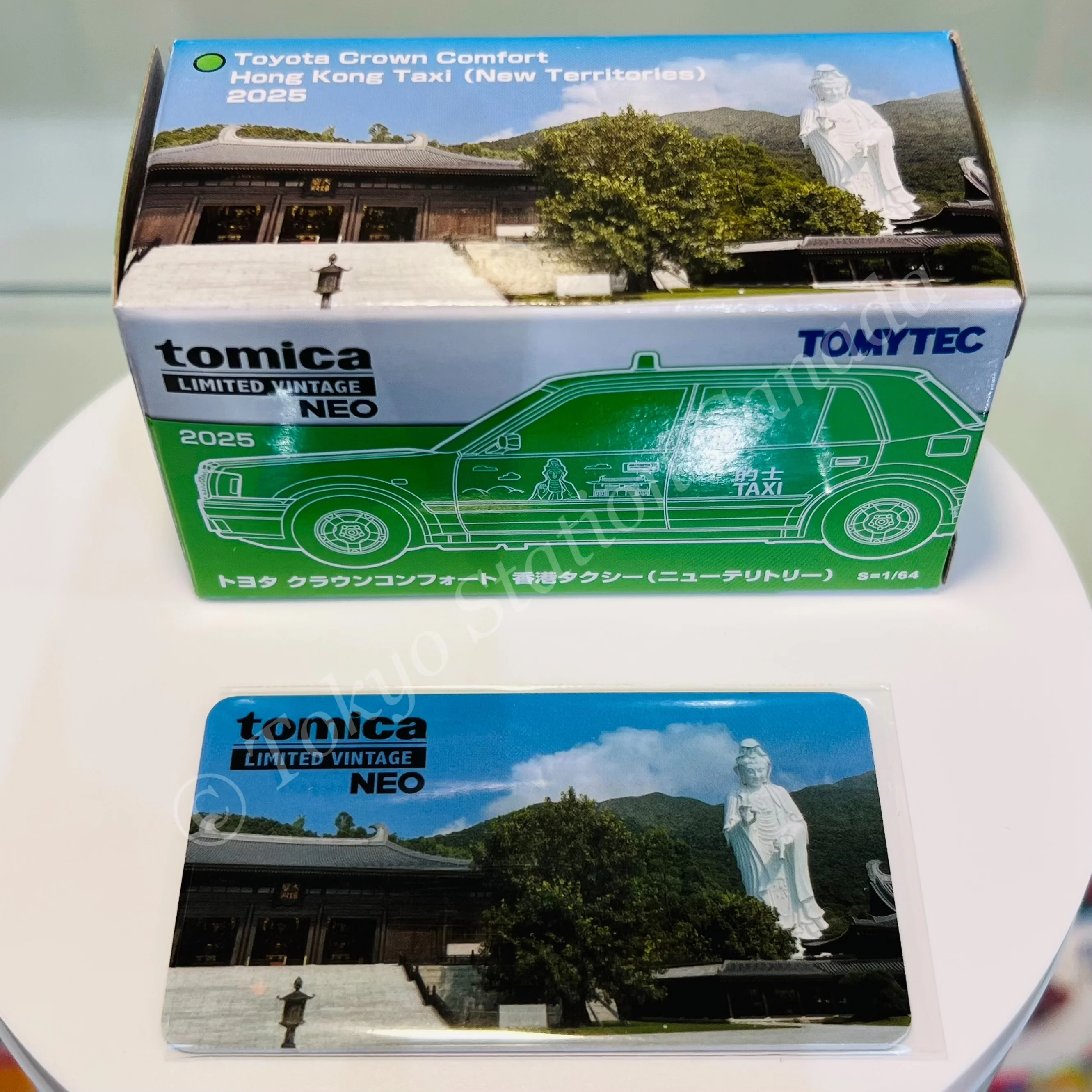 Tomytec Tomica Limited Vintage Neo 1/64 TOYOTA CROWN COMFORT Hong Kong TAXI 2025 New Territories (Hong Kong Exclusive) - Image 2