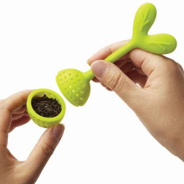 TORUNE Silicone Leaf Shape Tea Infuser P-3163 - Image 5