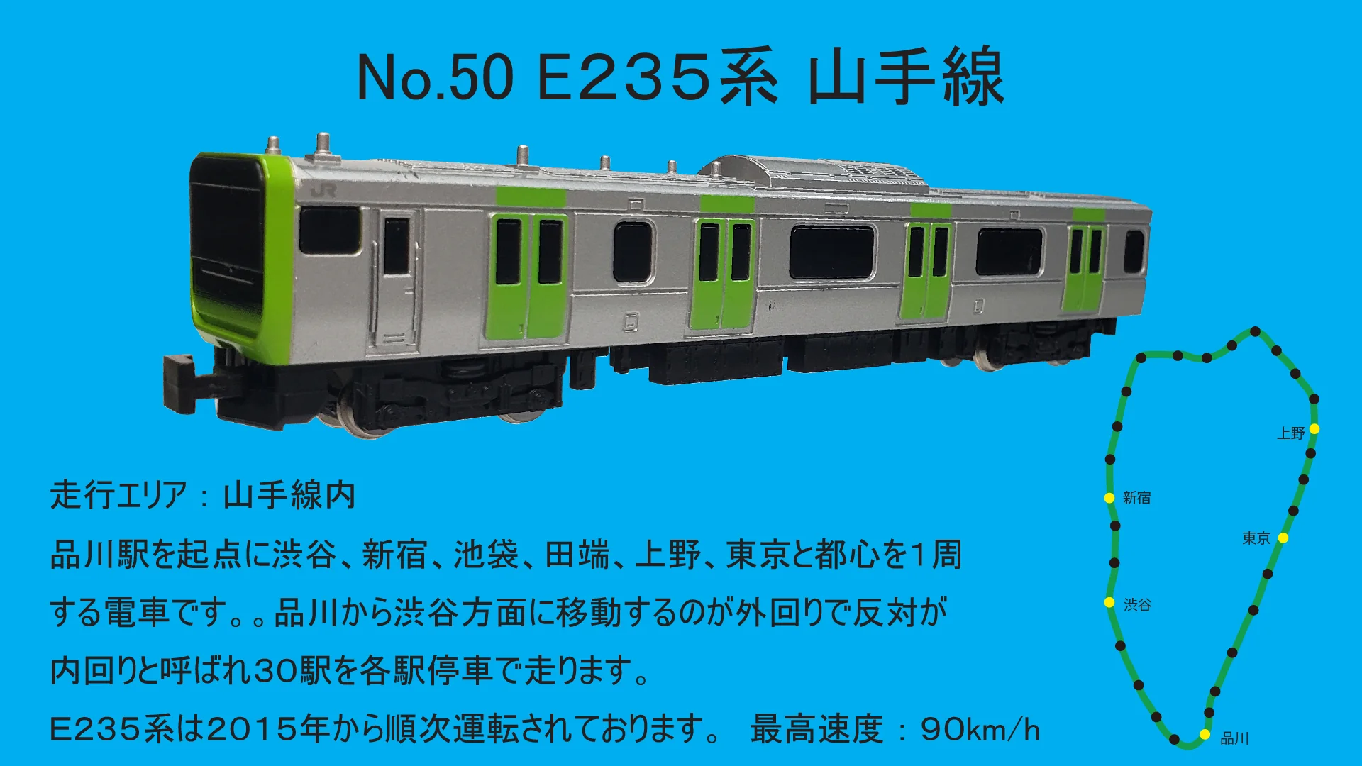 TRANE N Scale Train No. 50 E235 series Yamanote Line - Image 2