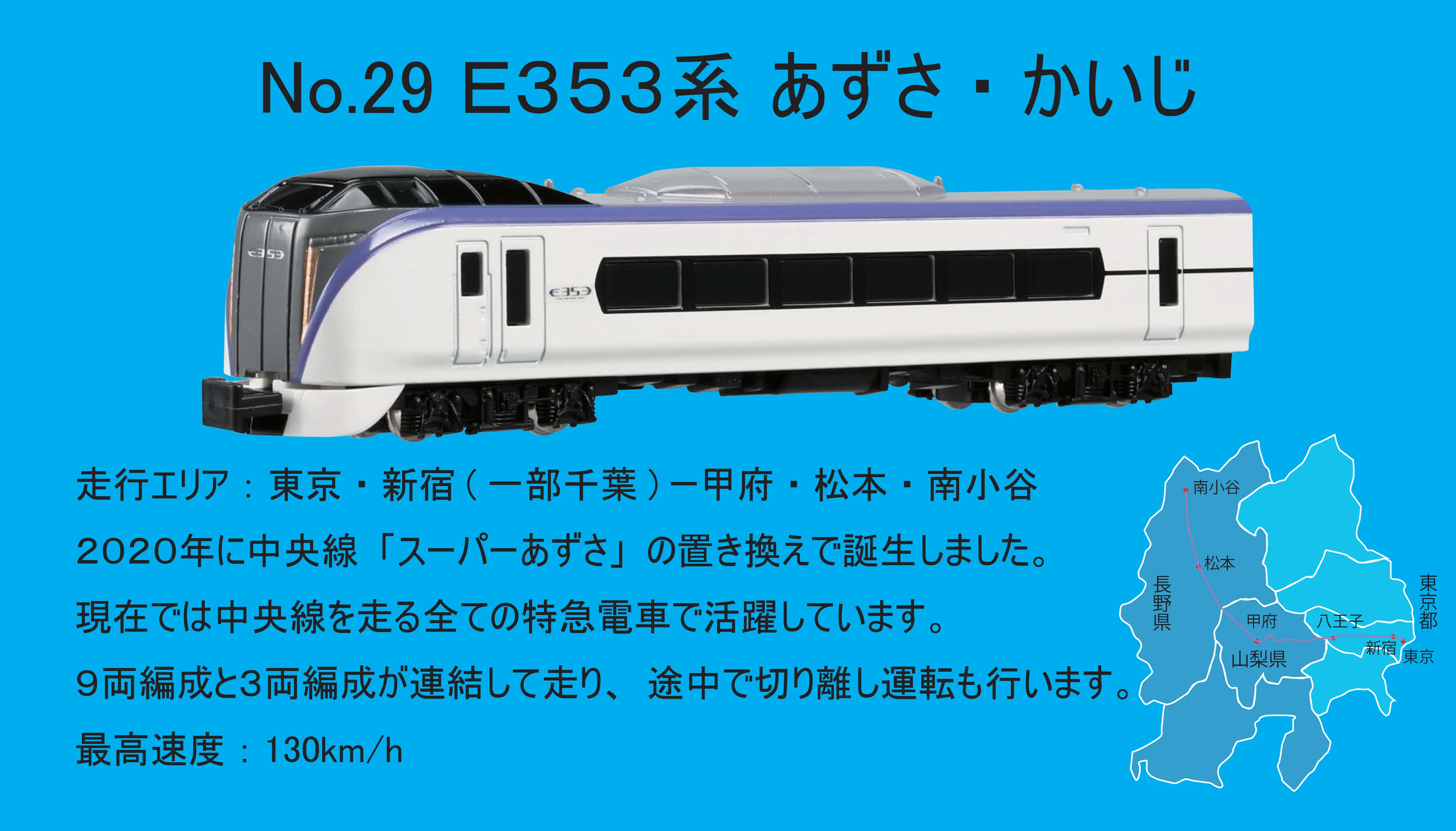 TRANE N Scale Train No. 29 E353 series Azusa/Kaiji - Image 2
