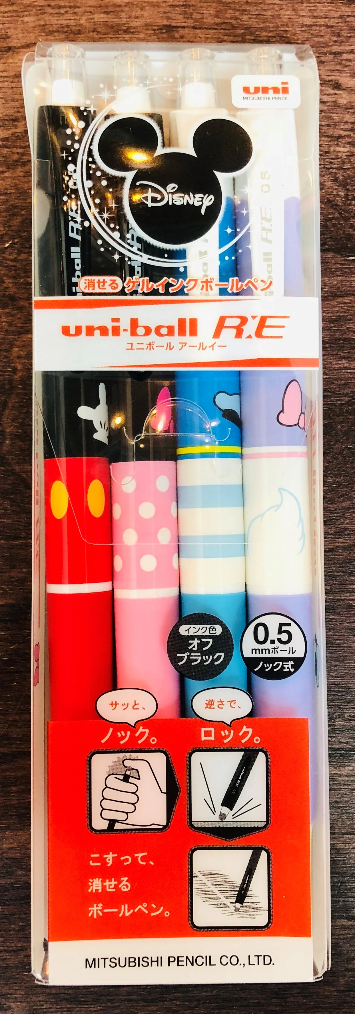 uni-ball RE Disney Erasable Ball Pen Set of 4 URN-200D-05 4C - Image 2