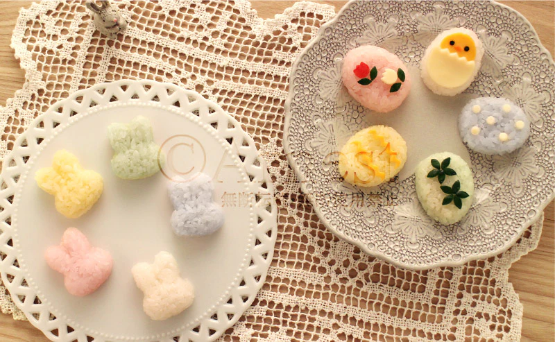 Usagi and Chick Mini × 2 Rice Ball Maker Set A-76901 - Image 6
