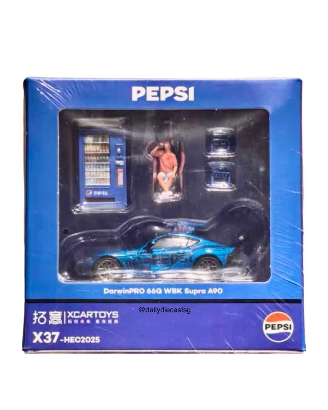 XCARTOYS 1/64 DarwinPRO 66G WBK Supra A90 PEPSI (HEC 2025 Event Model) X37-HEC2025 - Image 2